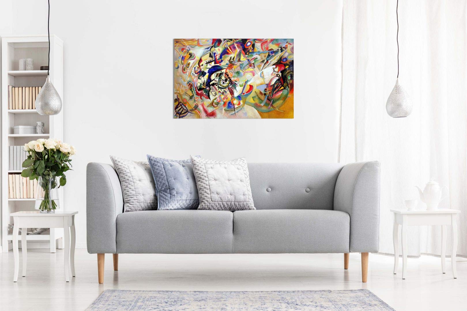 Composition Vii By Wassily Kandinsky Canvas Wall Art Picture Print (12X8In)