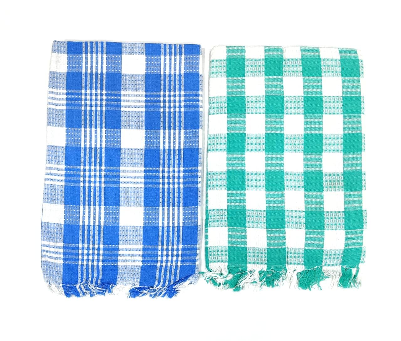 Bombay Dyeing Rimzim 100% Cotton Printed Soft & Slick Quick Drying Bath Towels 250 Gsm (Green/Blue)