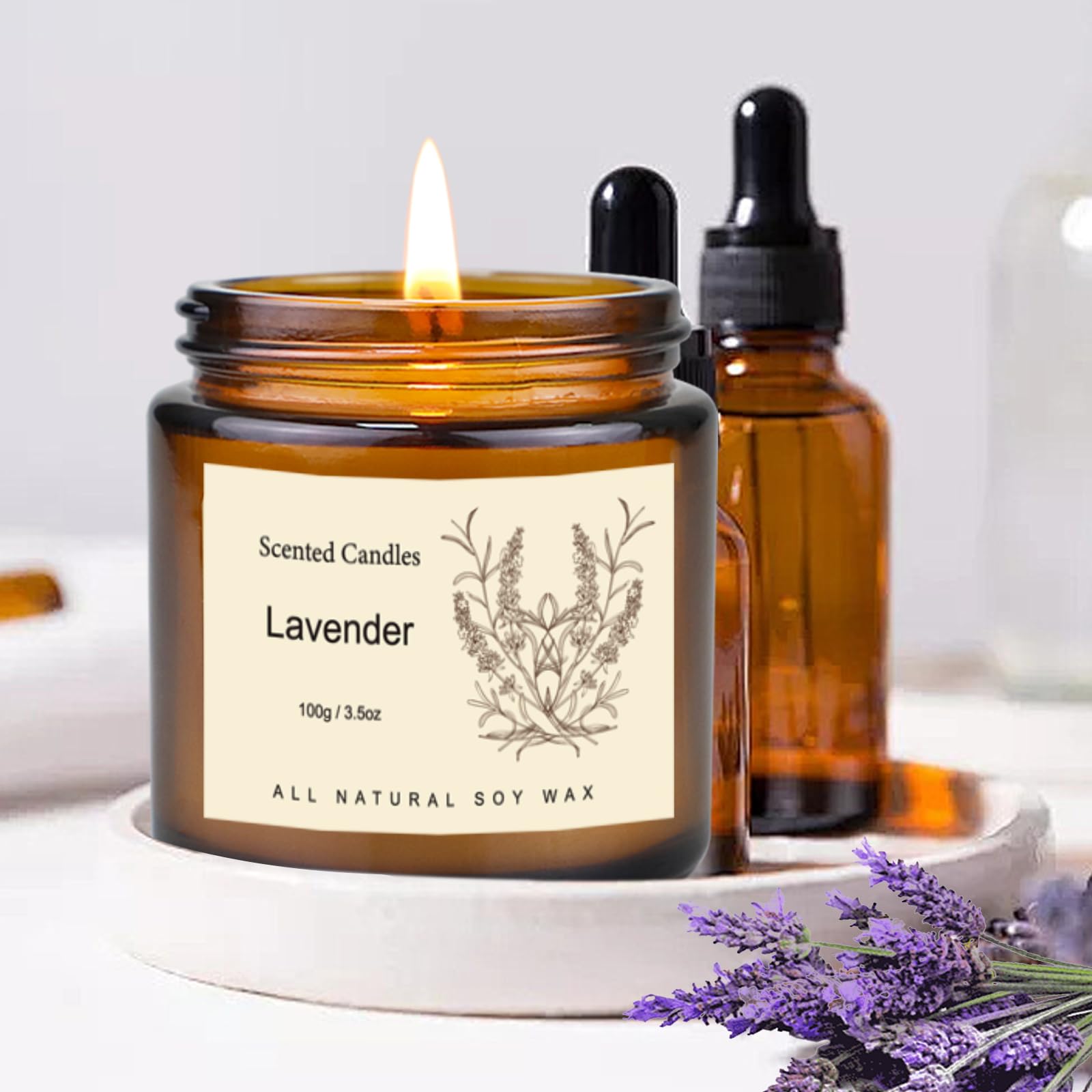 6 Pack Candles for Home Scented, Aromatherapy Candles Gifts for Women Men, Fall Winter Holiday Candles Natural Soy Candles, Scen