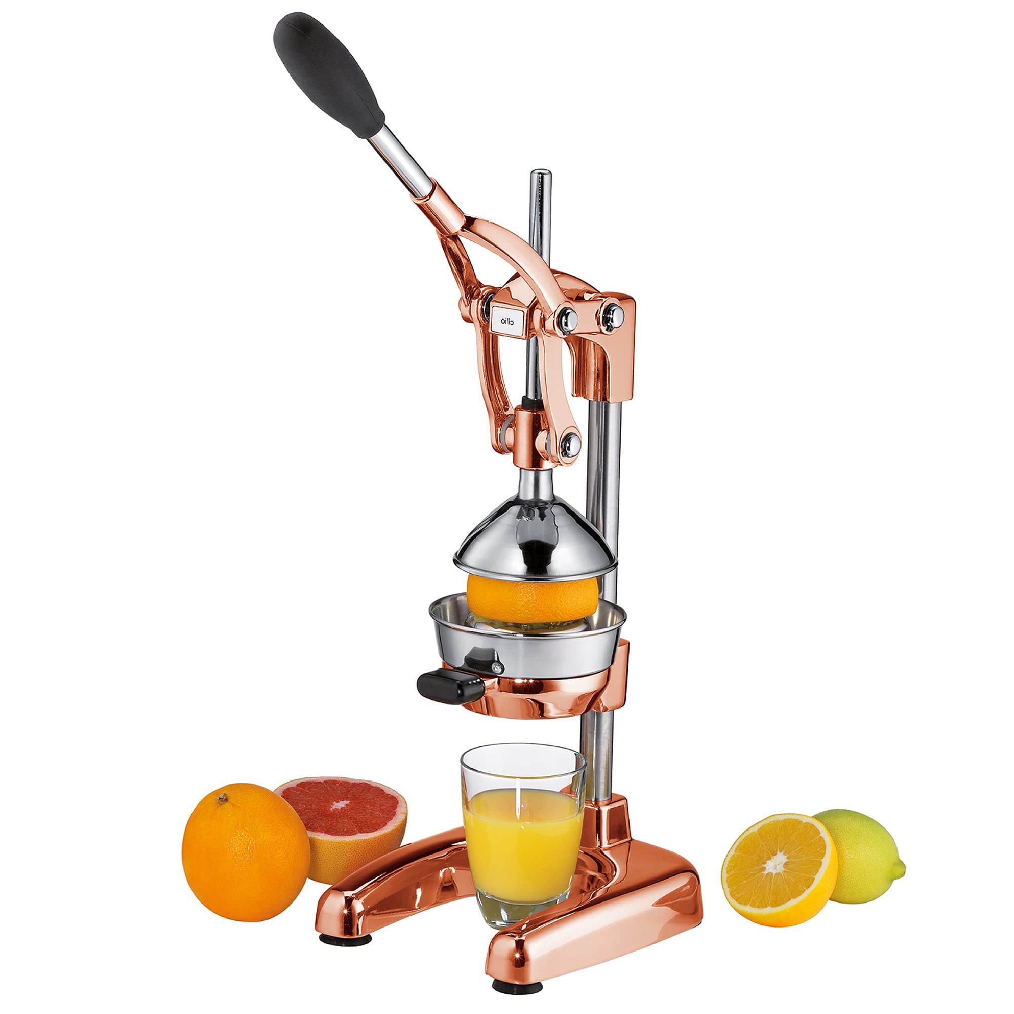 Cilio Citrus Press Juicer, Commercial Grade, Aluminum, Copper, Model C309454