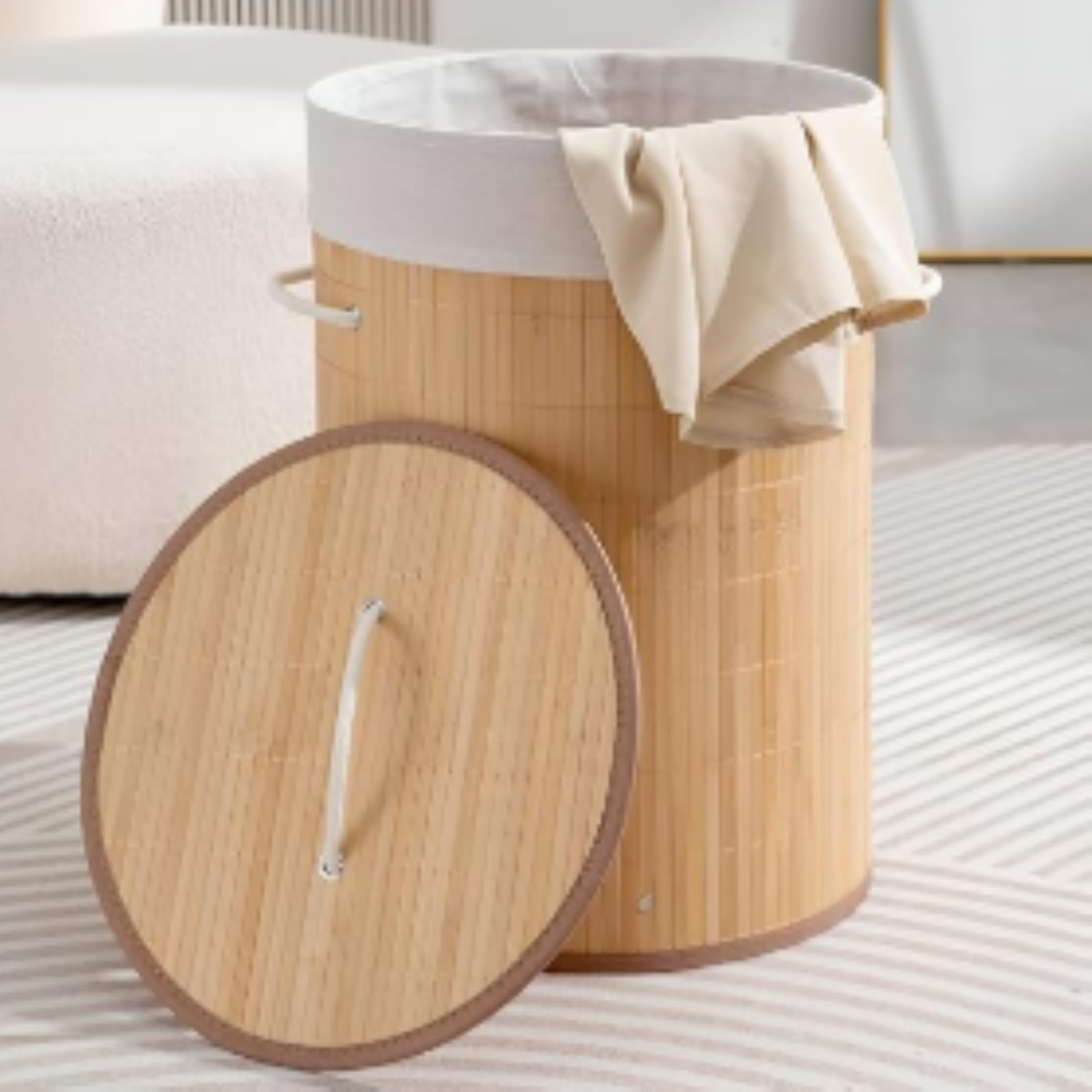 The Better Home | Laundry Baskets | Fabric | Multiple Use Cases For Home Organization | Foldable Laundry Bag For Clothes| Basket