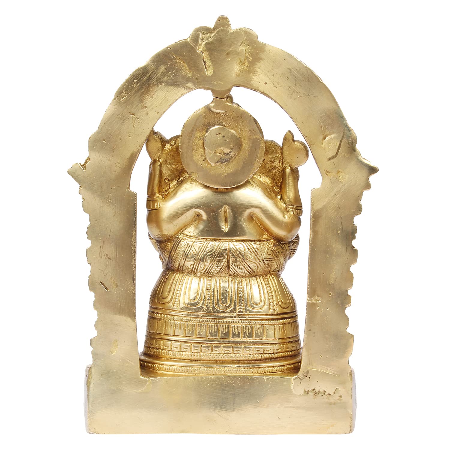 Artvarko Brass Ganesha Idol Ganesh Bhagwan Sitting On Singhasana Large Statue God Ganpati Murti For Home Pooja Entrance Dcor 8 I