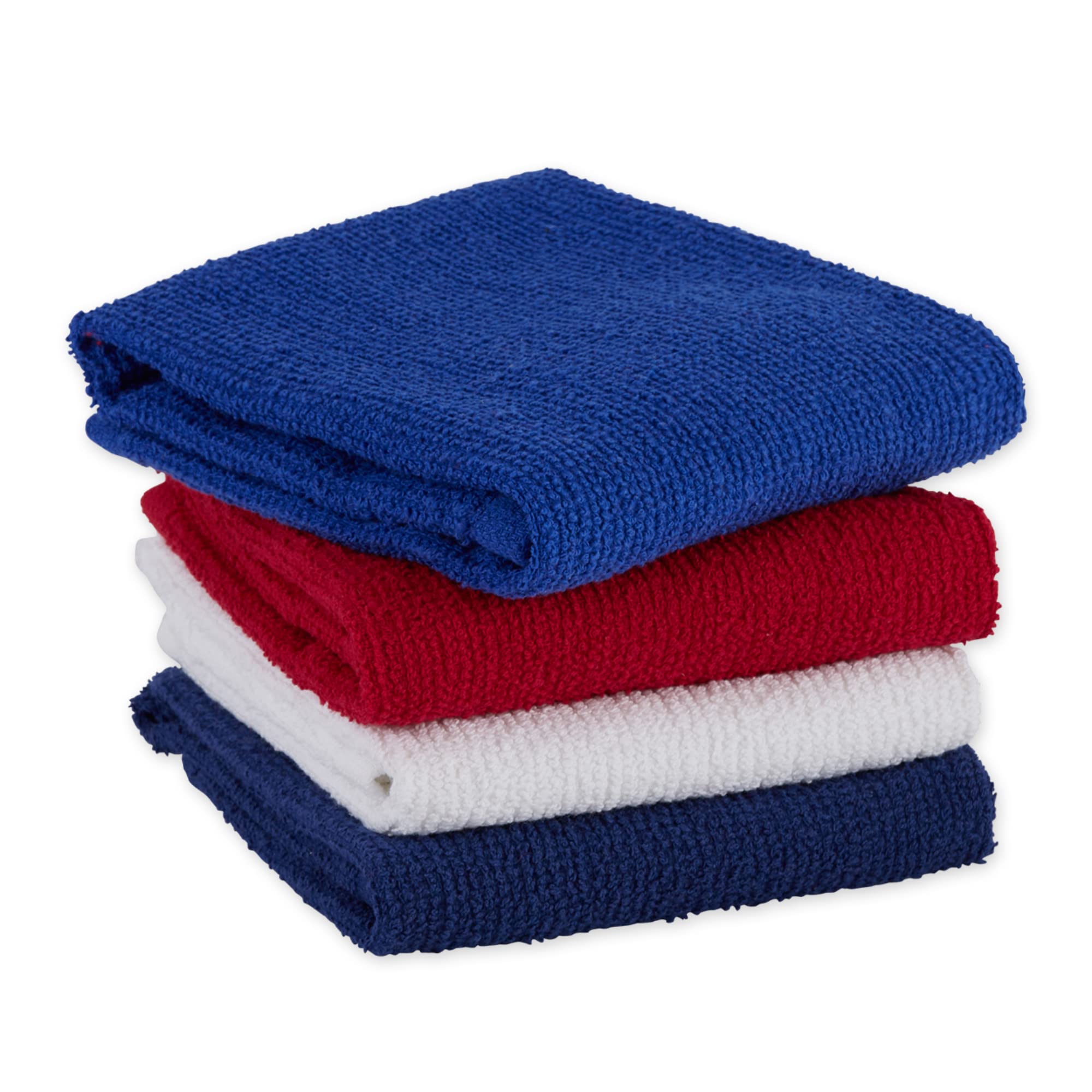 Dii Assorted Patriotic Barmop Dishtowel (Set Of 4)