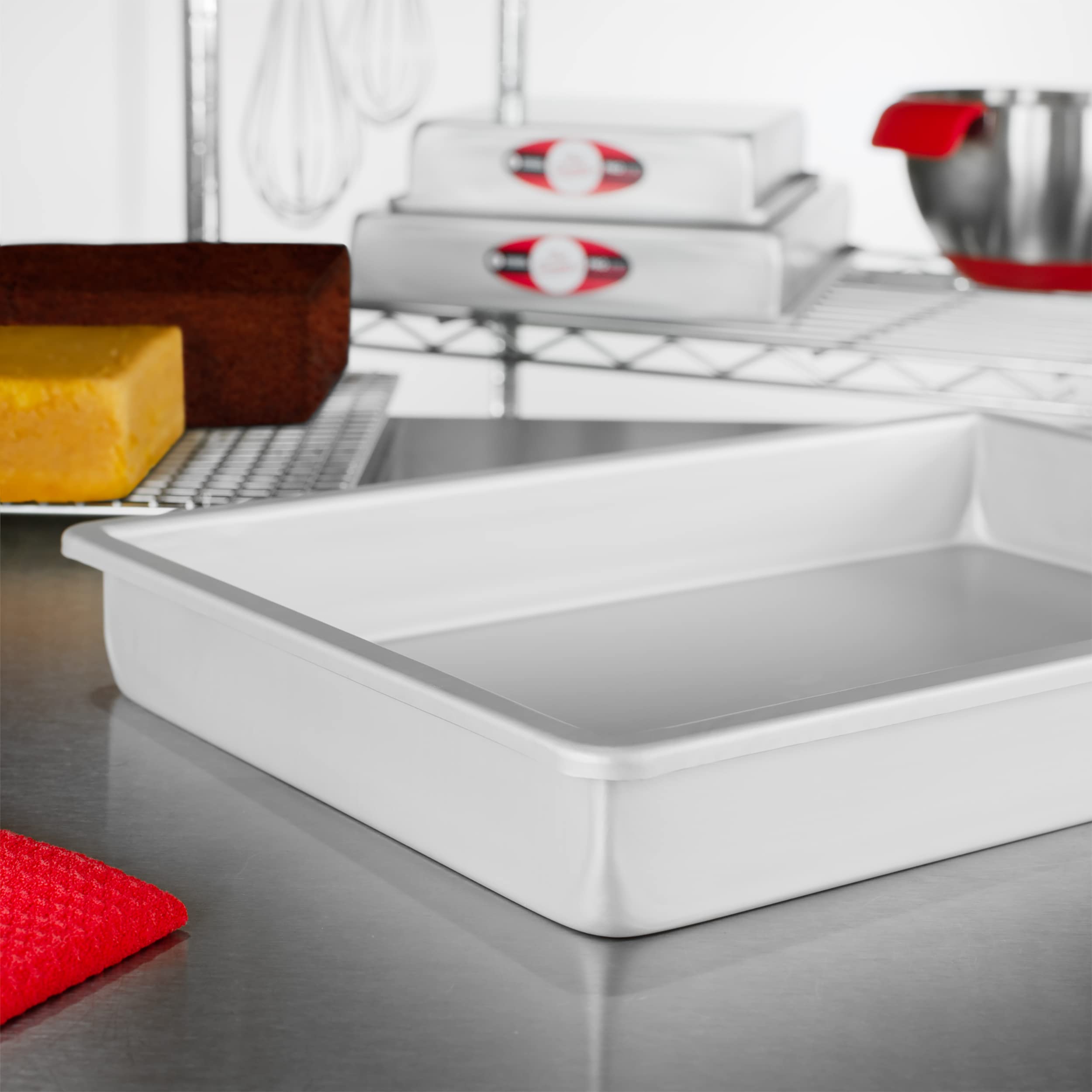 Fat Daddio'S Pob-10152 Anodized Aluminum Sheet Cake Pan, 10 X 15 X 2 Inch