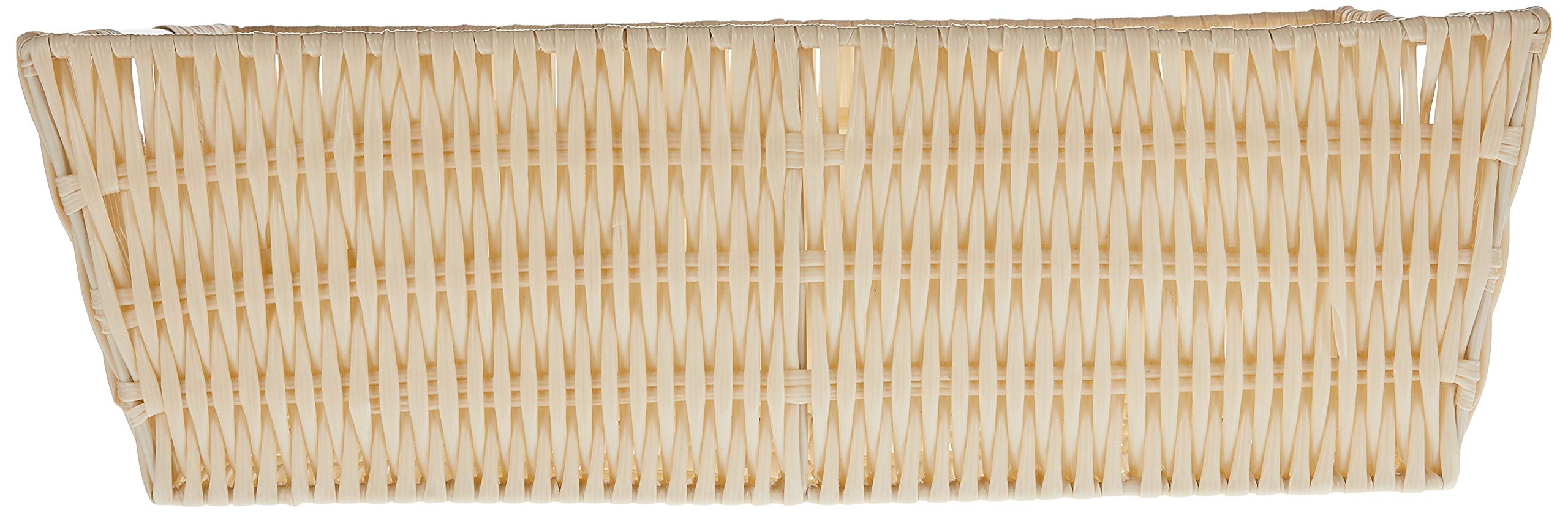 Whitmor Rattique Shelf Tote, 13''D X 15''W X 5''H, Latte