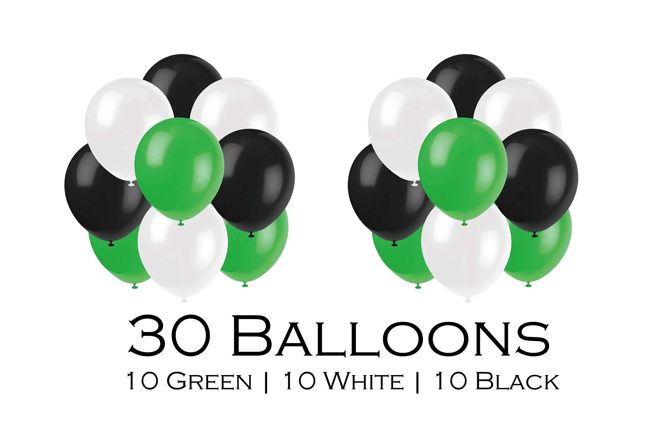 Serves 30 | Ultimate Party Pack | Congrats Grad Green Party Supplies | 9'' Dinner Paper Plates | 7'' Dessert Paper Plates | 9 Oz