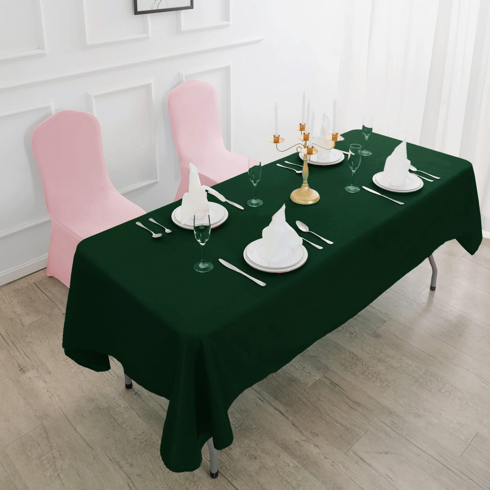 Rectangle Tablecloth - 90X156 Hunter Tablecloth - Stain And Wrinkle Resistant Washable Polyester Table Cloth, Decorative Fabric