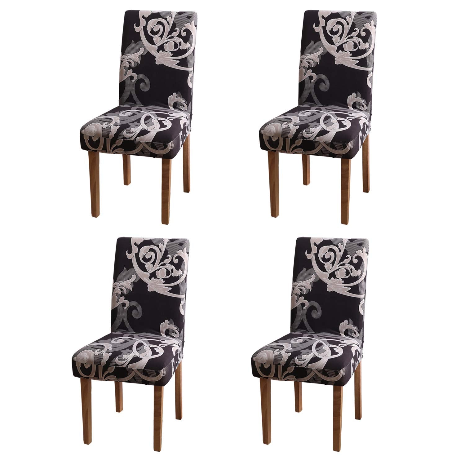 Yeession Stretch Dining Chair Covers Removable Washable Seat Parson Chair Protector Slipcover For Dining Room,Party,Banquet,Hote