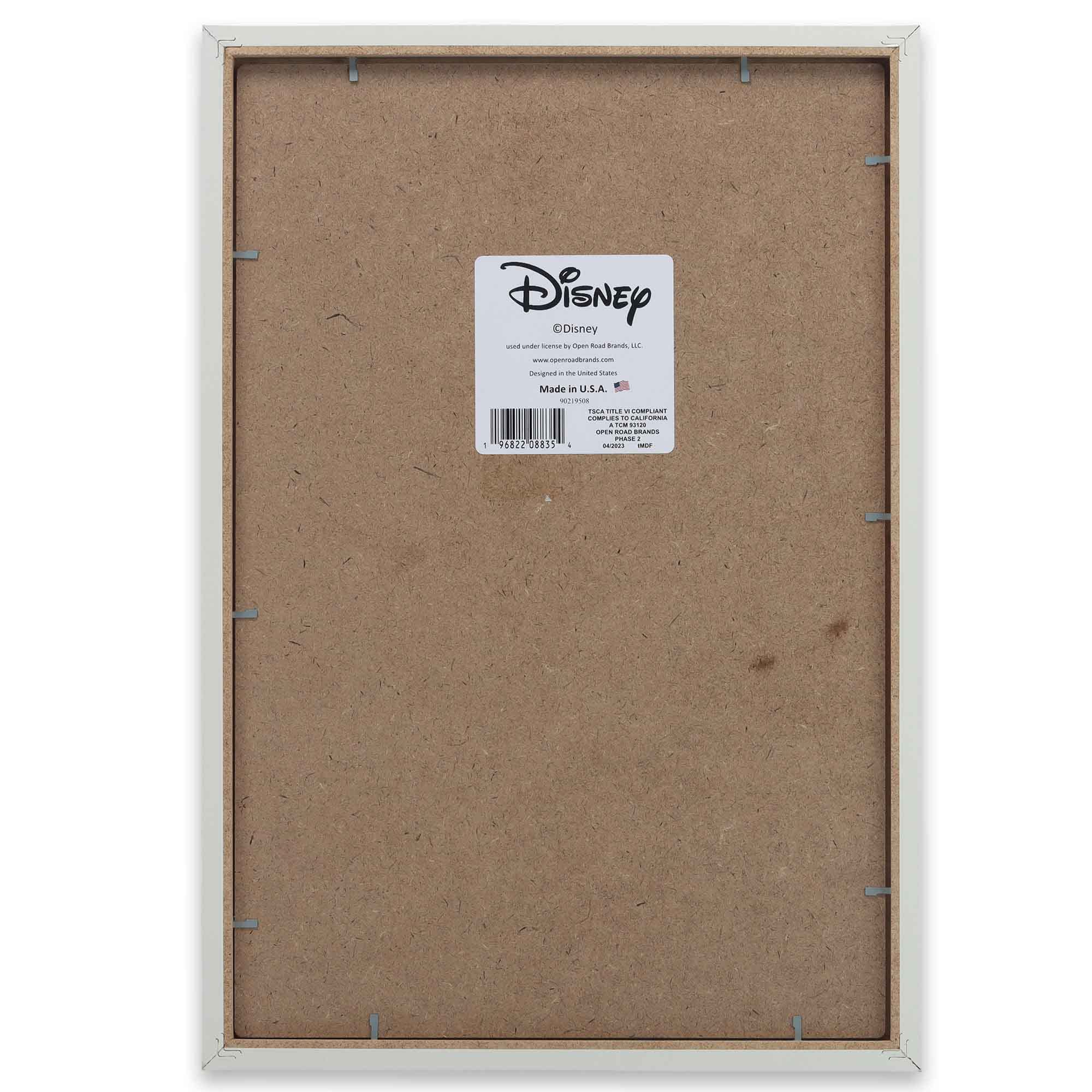 Disney Lilo And Stitch Always Look On The Bright Side Framed Wood Wall Decor - Cute Stitch Wall Art For Home Decorating