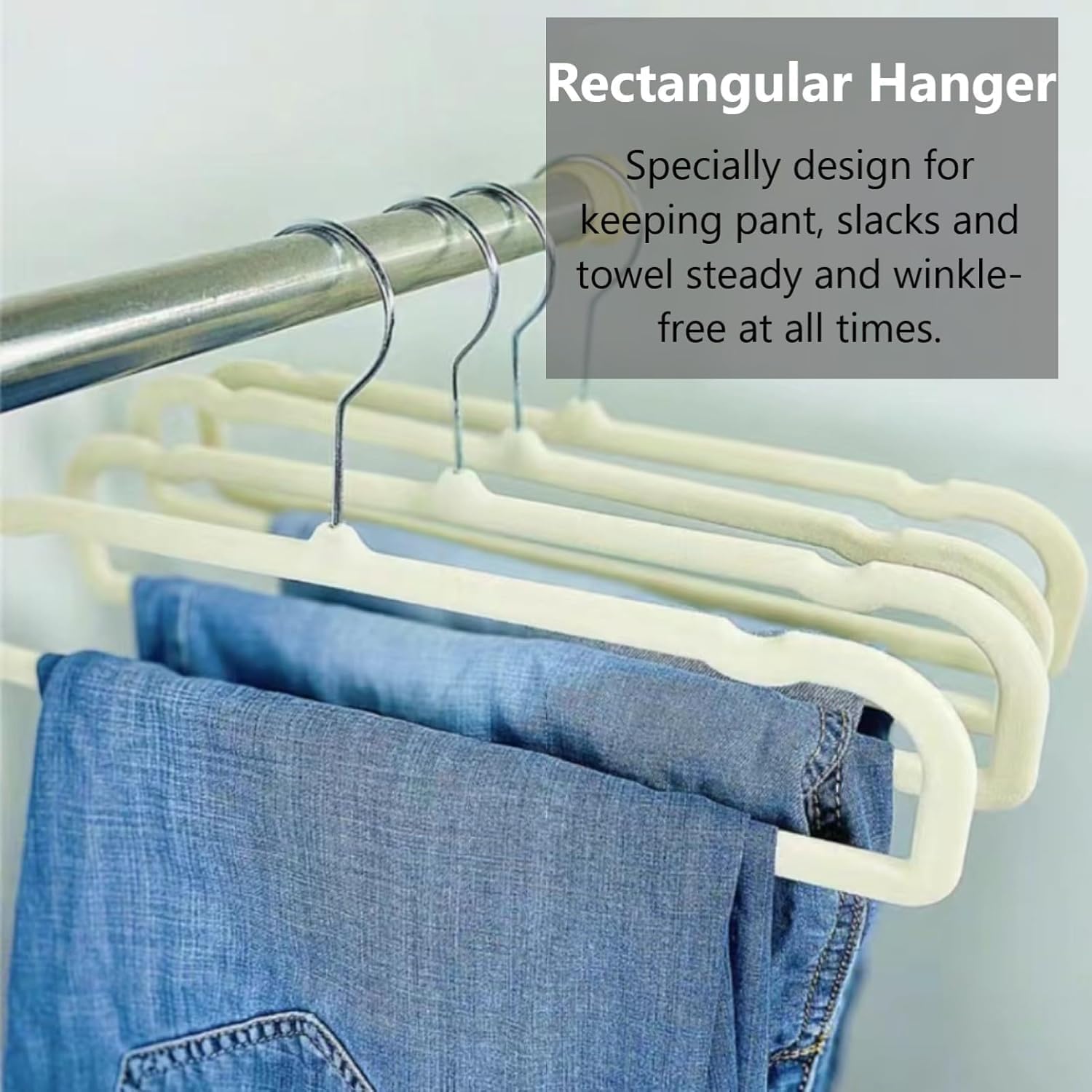 Velvet Hangers Non Slip - 20 Pack Pants Hangers For Closet - Thin Space Saving Clothes Hanger - Strong, Durable, Jean Hangers Wi