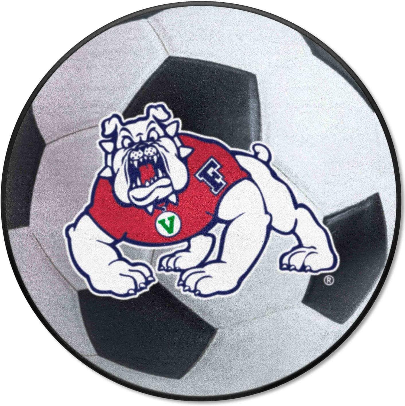 Fresno State Soccer Ball Rug