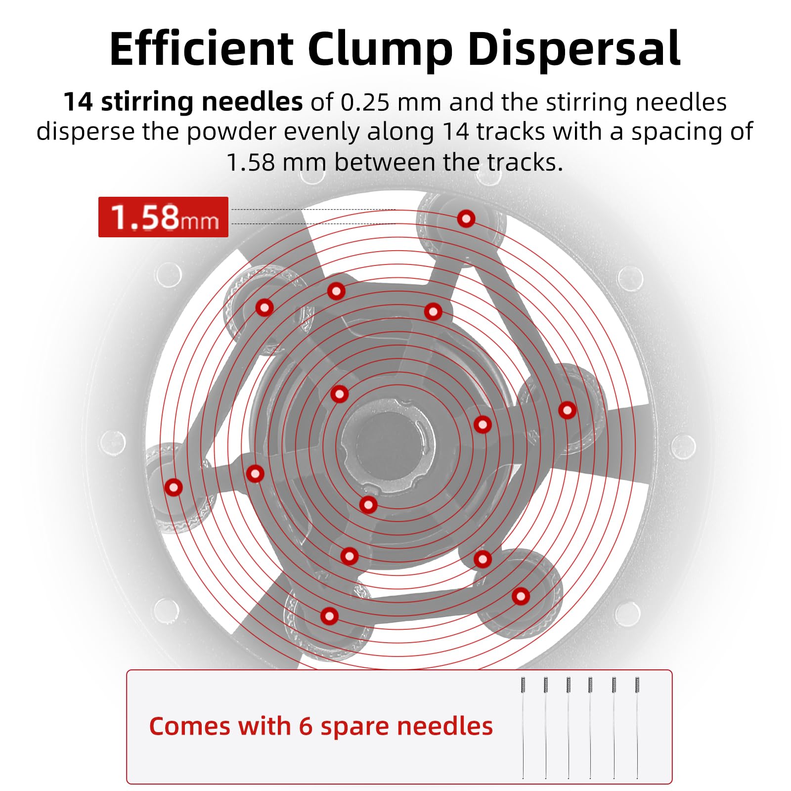 Mhw-3Bomber Wdt Tool Espresso 58Mm, 14 X 0.25Mm Coffee Stirrer Distributor, Adjustable Depth Espresso Needle Distributor, Yu Ser