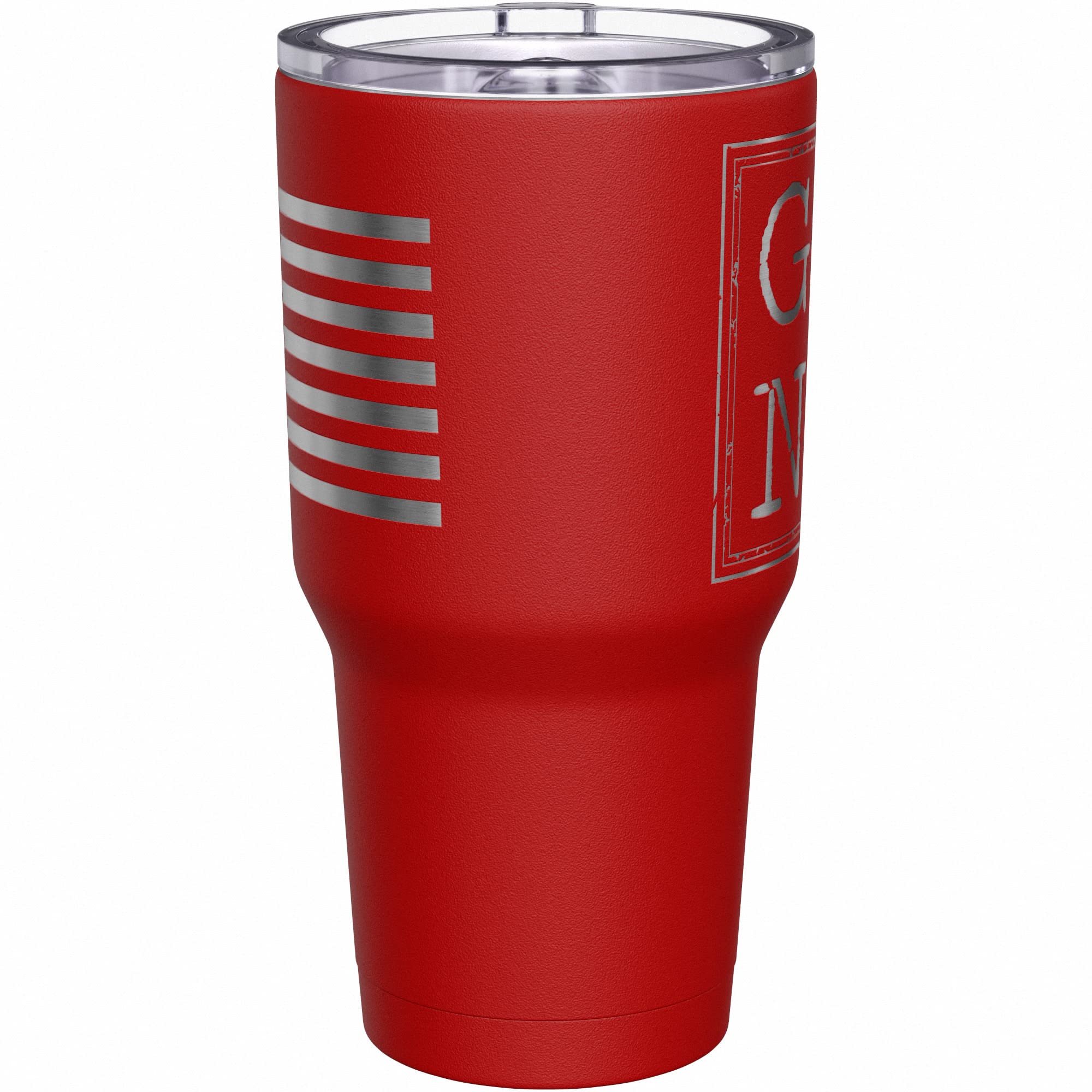 We The People Holsters - G-U-N-S - Coffee Tumbler - American Flag Coffee Travel Mug - Engraved Tumbler - Double Insulated Tumbler - 30 oz