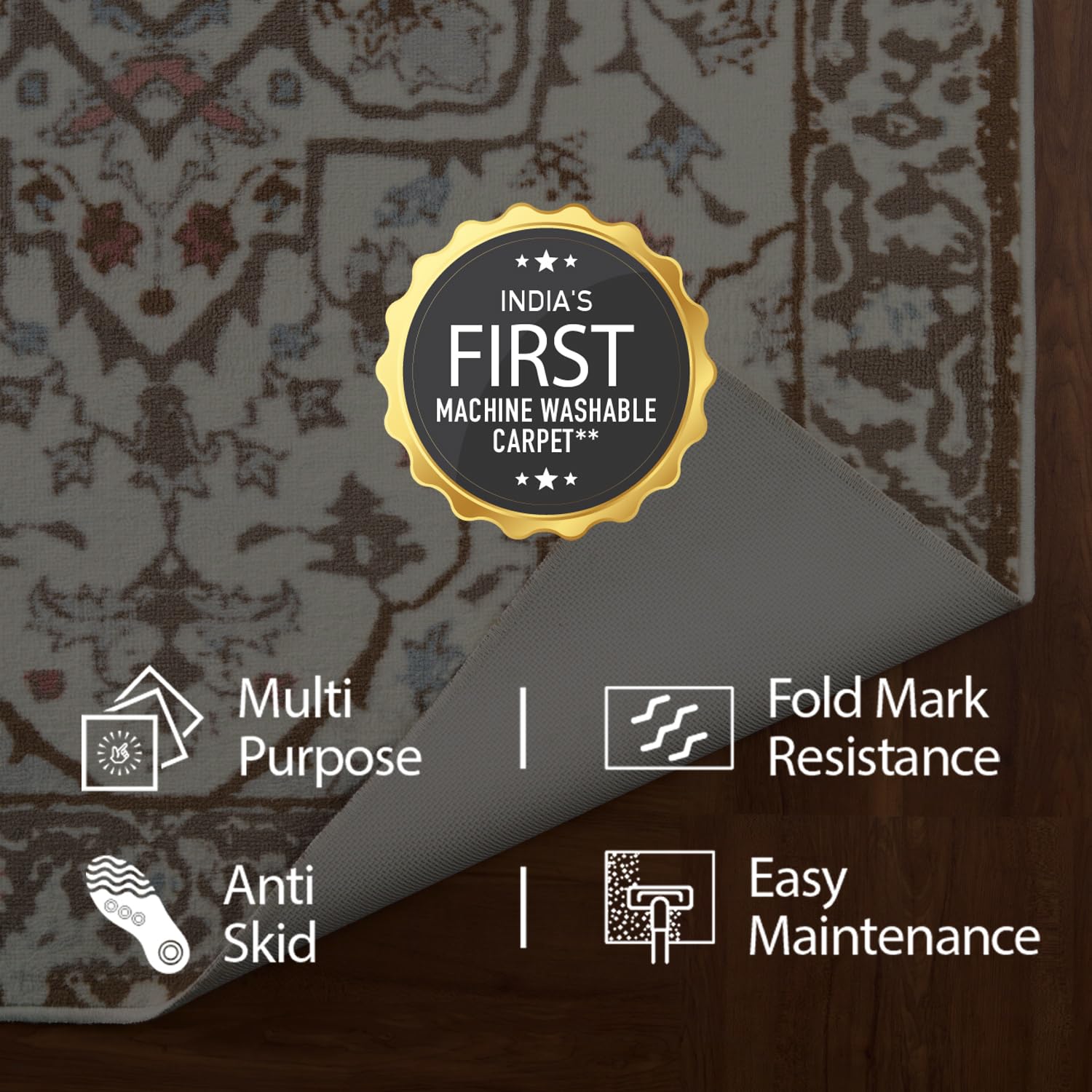 Welspun Wonder-Full Polyster Carpet-Dusty Grey