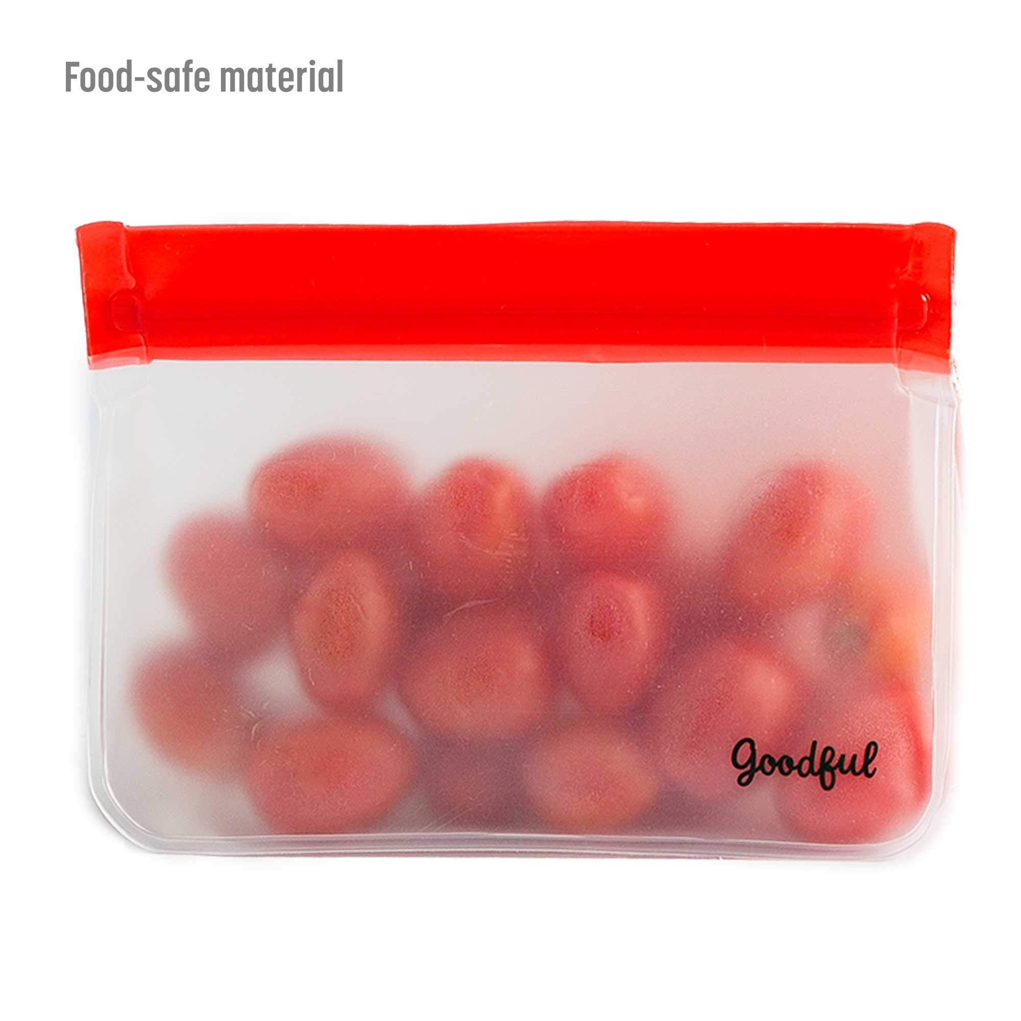 Goodful Reusable Standup Food Storage Bags (6 Pack, Assorted Sizes)