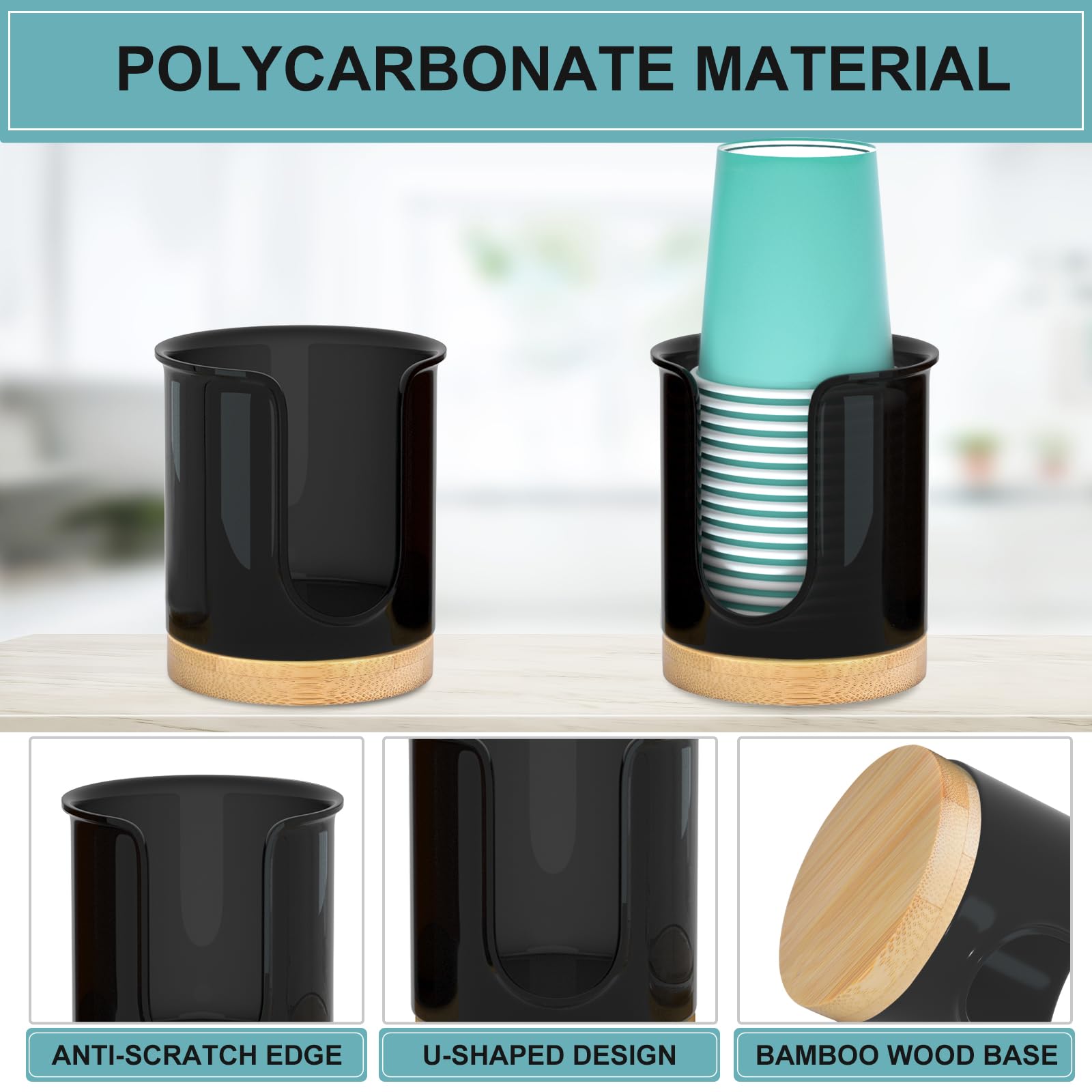2 Pack Bathroom Cup Holders Paper Cup Dispenser - Holds 3 Oz Mouthwash Cups For Convenient Rinsing And Storage On Bathroom Vanit