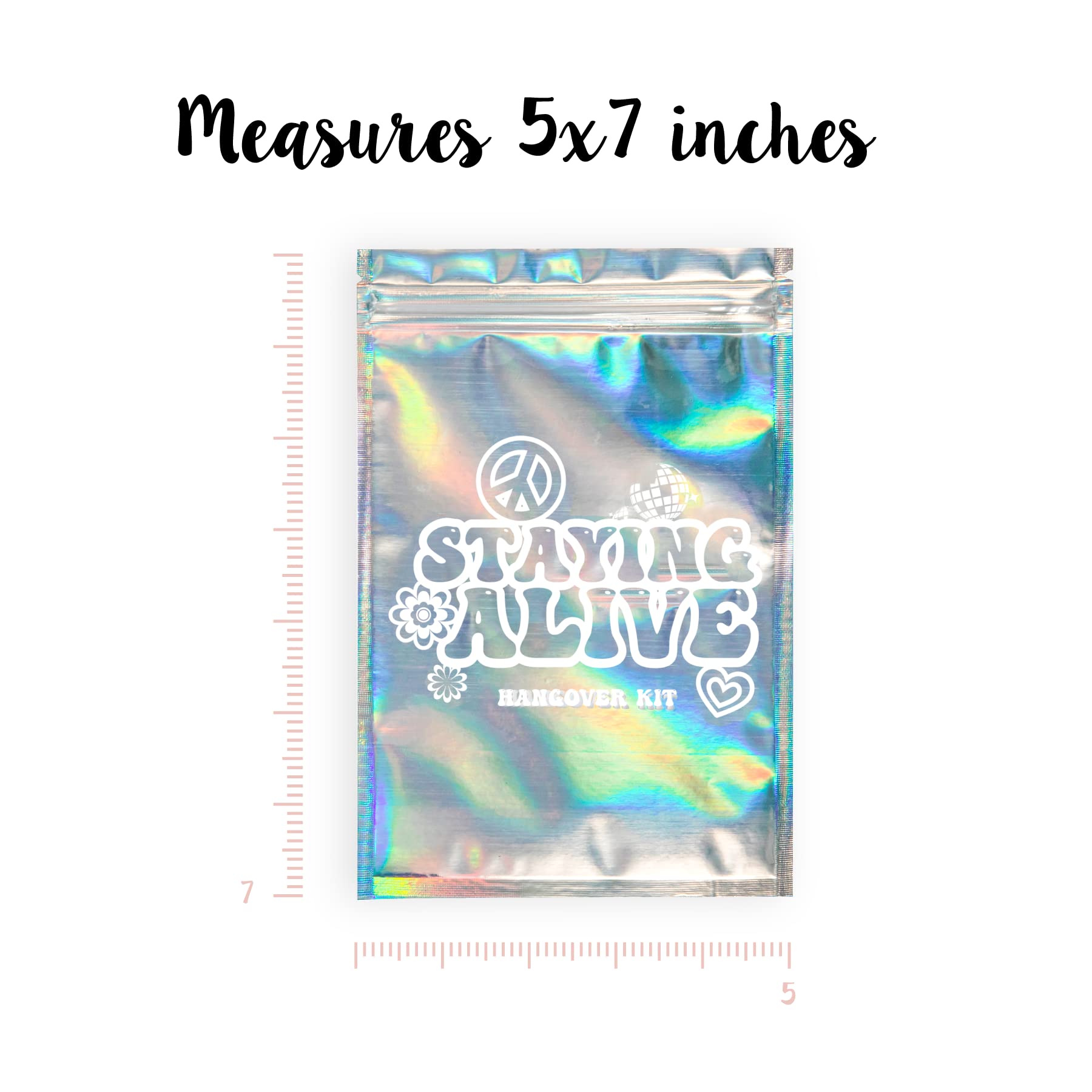 Stayin' Alive Bachelorette Party Hangover Kits (20 Pack) | Last Disco Hangover Kit Bags | Bachelorette Recovery Kit | 21St Birth