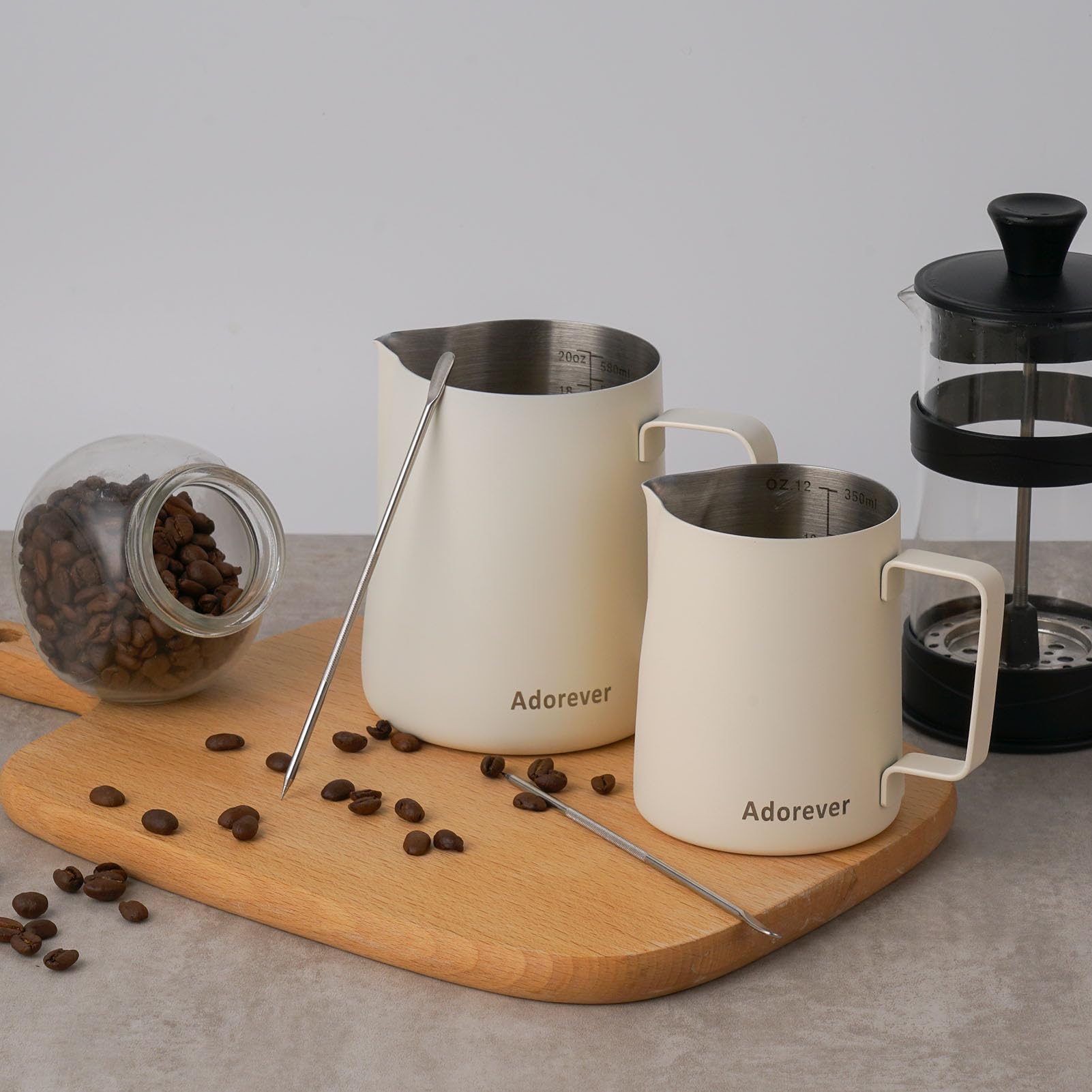 Milk Frothing Pitcher, 350Ml/12Oz Steaming Pitchers Stainless Steel Milk Coffee Cappuccino Latte Art Barista Steam Pitchers Milk