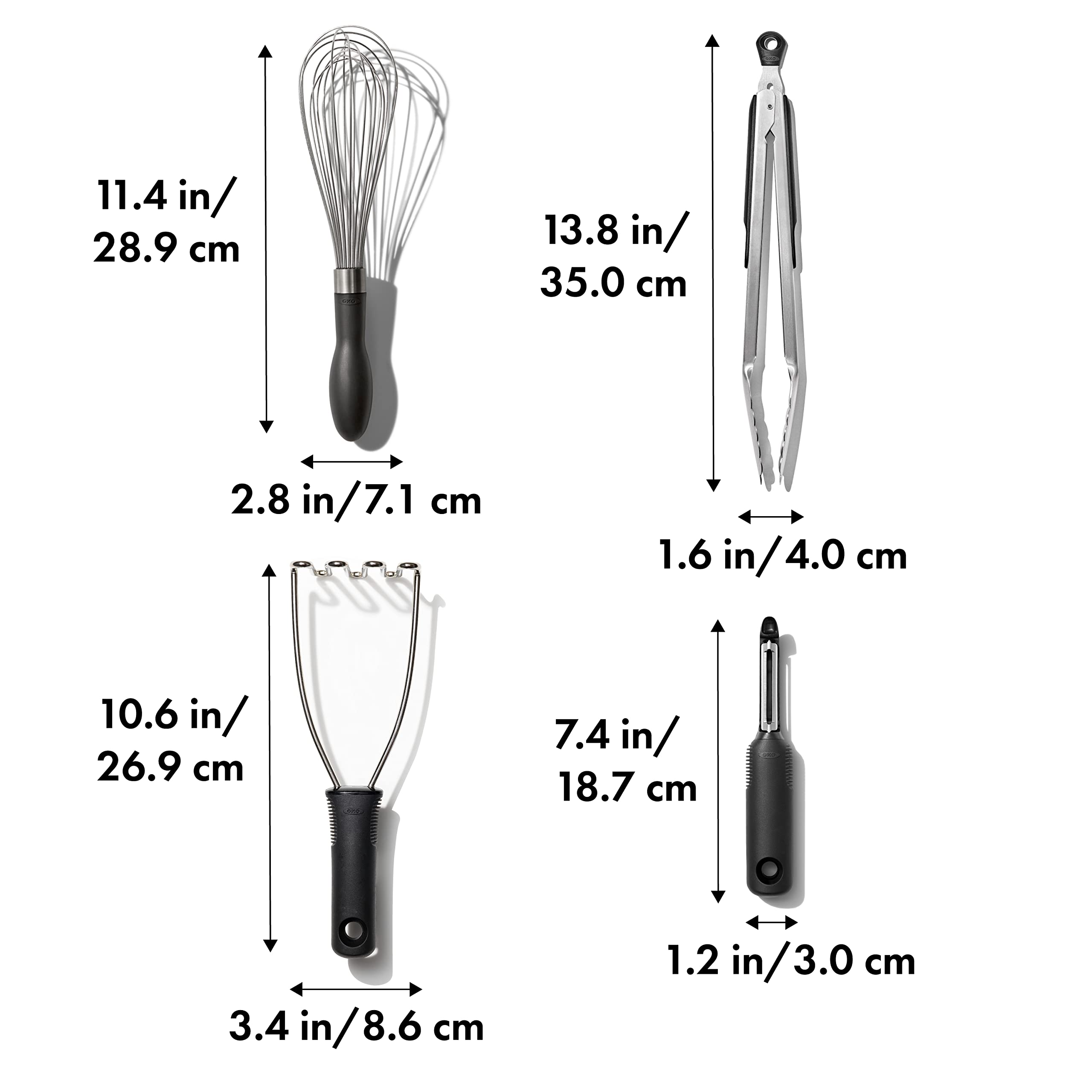Oxo Good Grips Stainless Steel Essential 4-Piece Kitchen Gadget Set