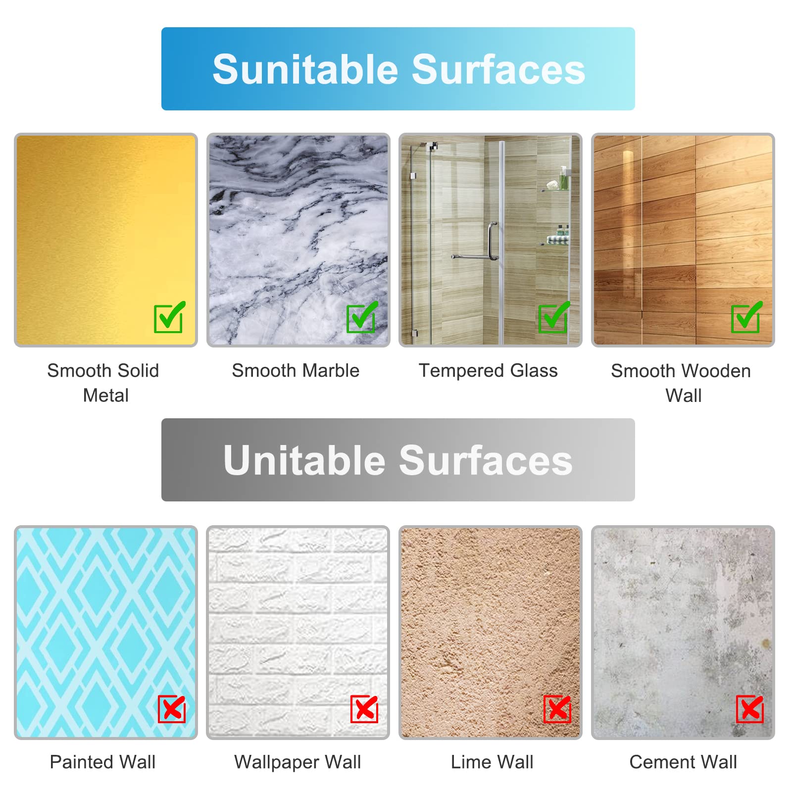 Mioule Shower Caddy Adhesive Replacement