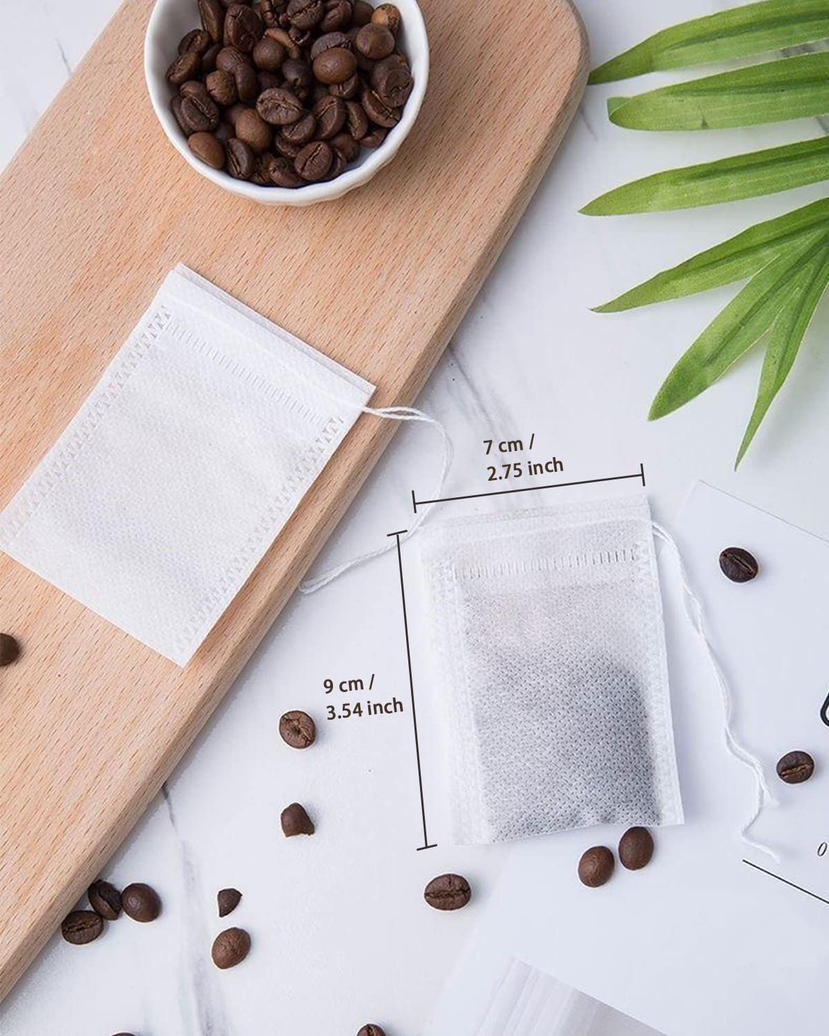 200Pcs Disposable Tea Bags For Loose Leaf Tea, Tea Filter Bags With Free Tea Spoon For Loose Tea Loose Leaf Tea, Coffee, Spice,