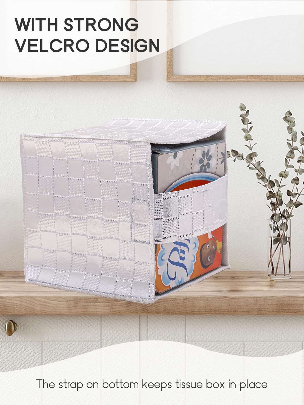 Tissue Box Cover, Tissue Box Holder, Tissue Holders Decorative Organizer For Christmas Home Decor, Tabletop And Car, 5''X5''X5''