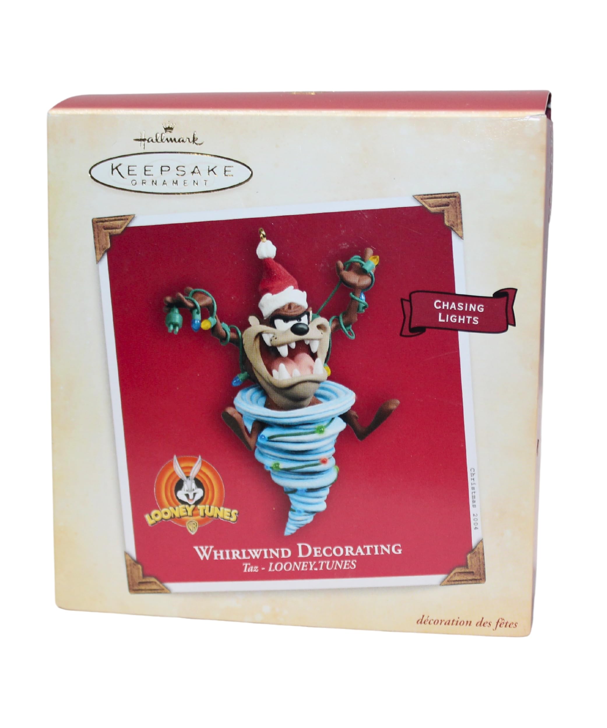 Hallmark Whirlwind Decorating Looney Tunes Taz Tasmanian Devil Ornament QXI4014