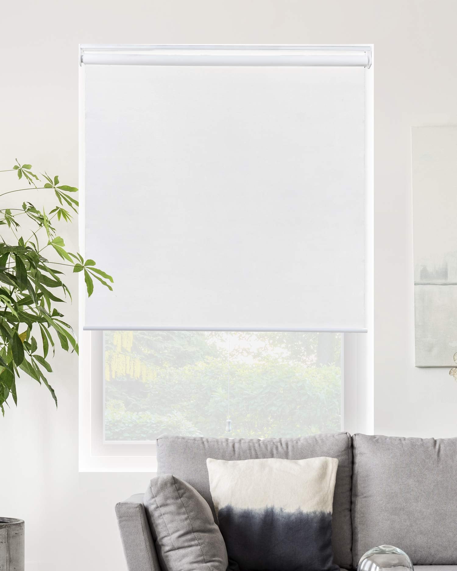 Chicology Cordless Roller Shades Snap-N-Glide, Blackout Window Treatments Perfect for Living Room/Bedroom/Nursery/Office and Mo