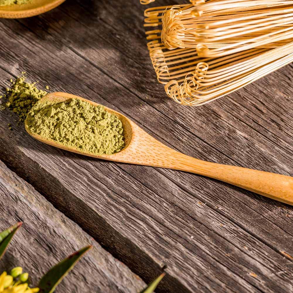 Restaurantware Dojo 4.7 Inch Matcha Spoon 1 Durable Wooden Teaspoon - With Hanging Hole Heat-Resistant Natural Bamboo Wooden Spo