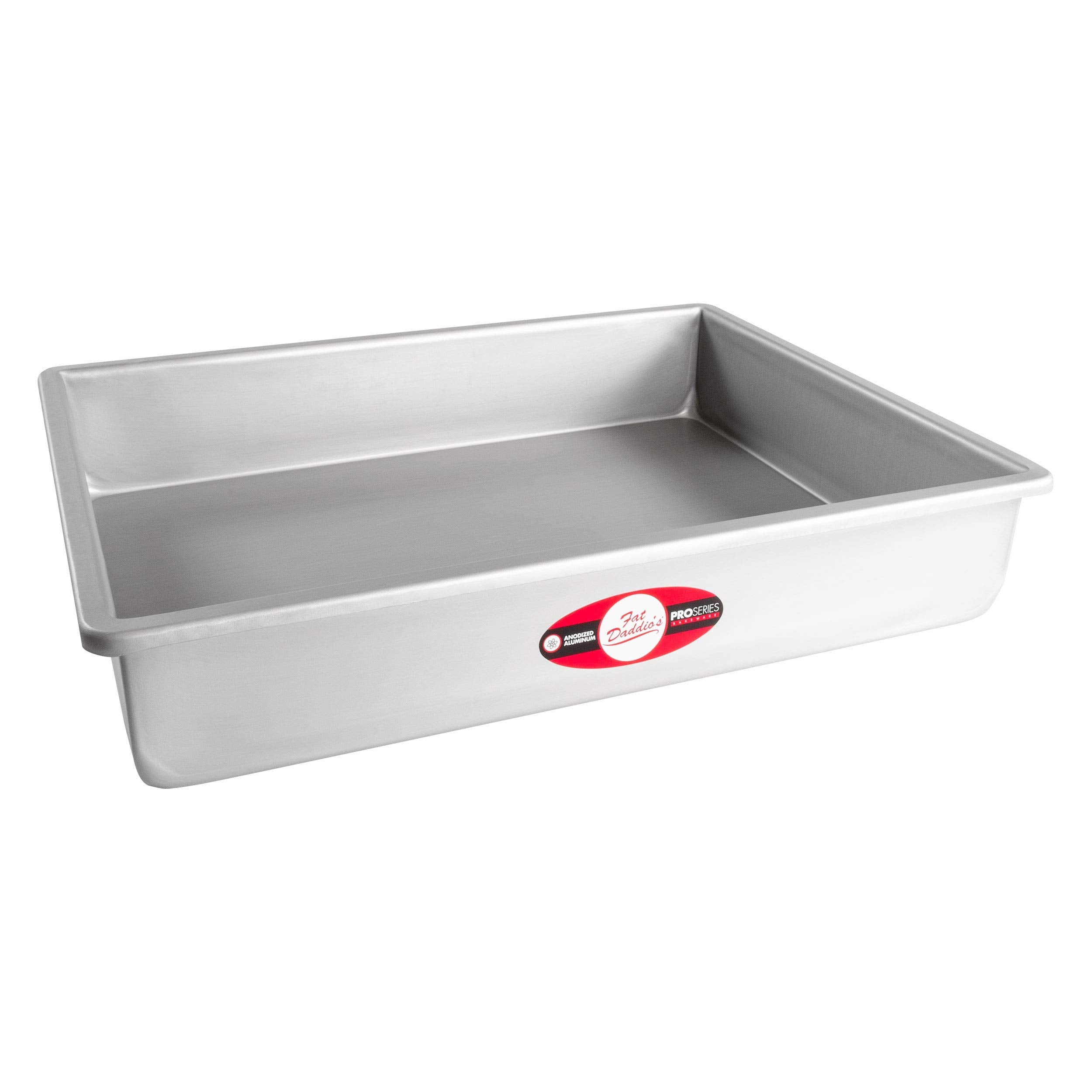 Fat Daddio'S Pob-12183 Anodized Aluminum Sheet Cake Pan, 12 X 18 X 3 Inch Silver