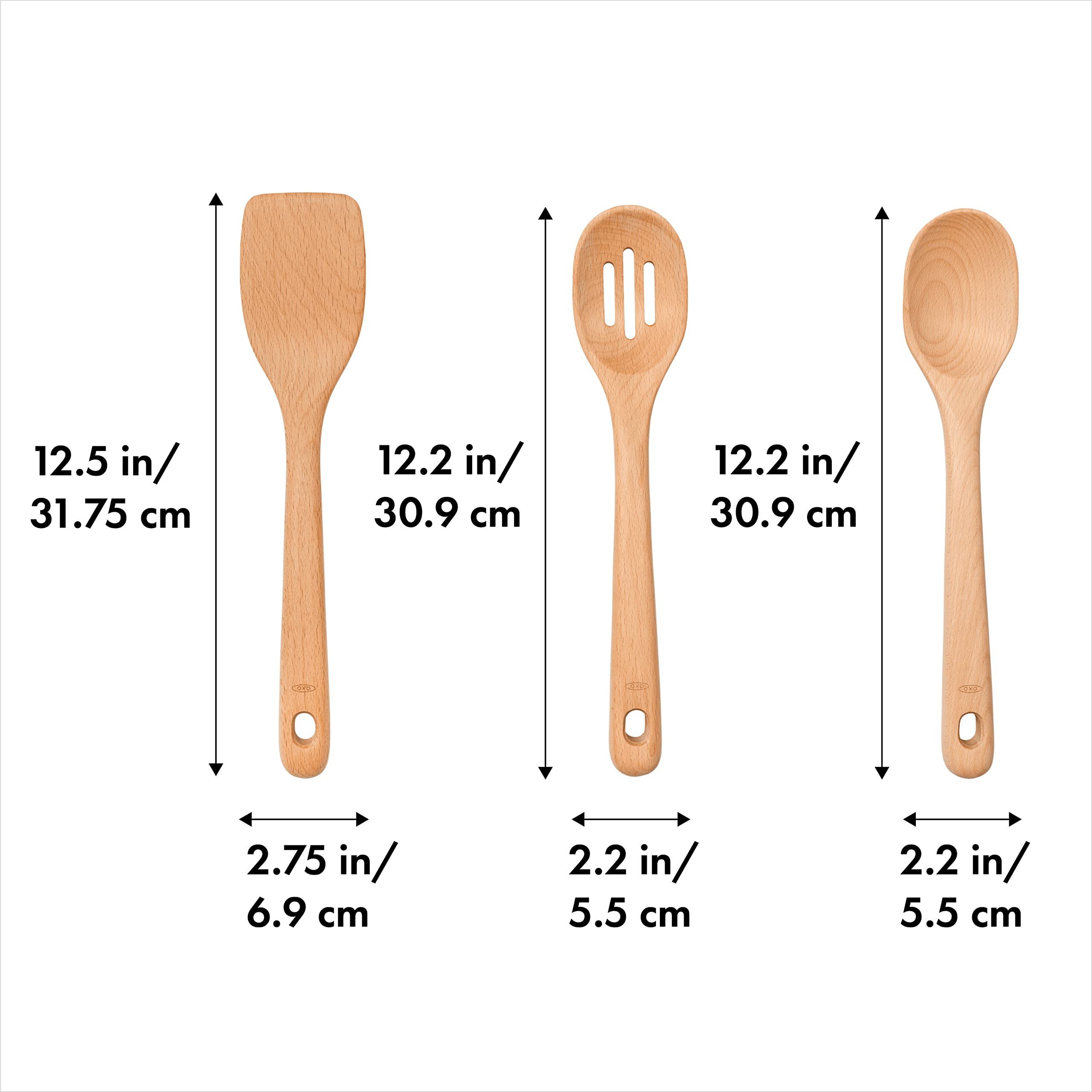 Oxo Good Grips 3- Piece Wooden Utensil Set