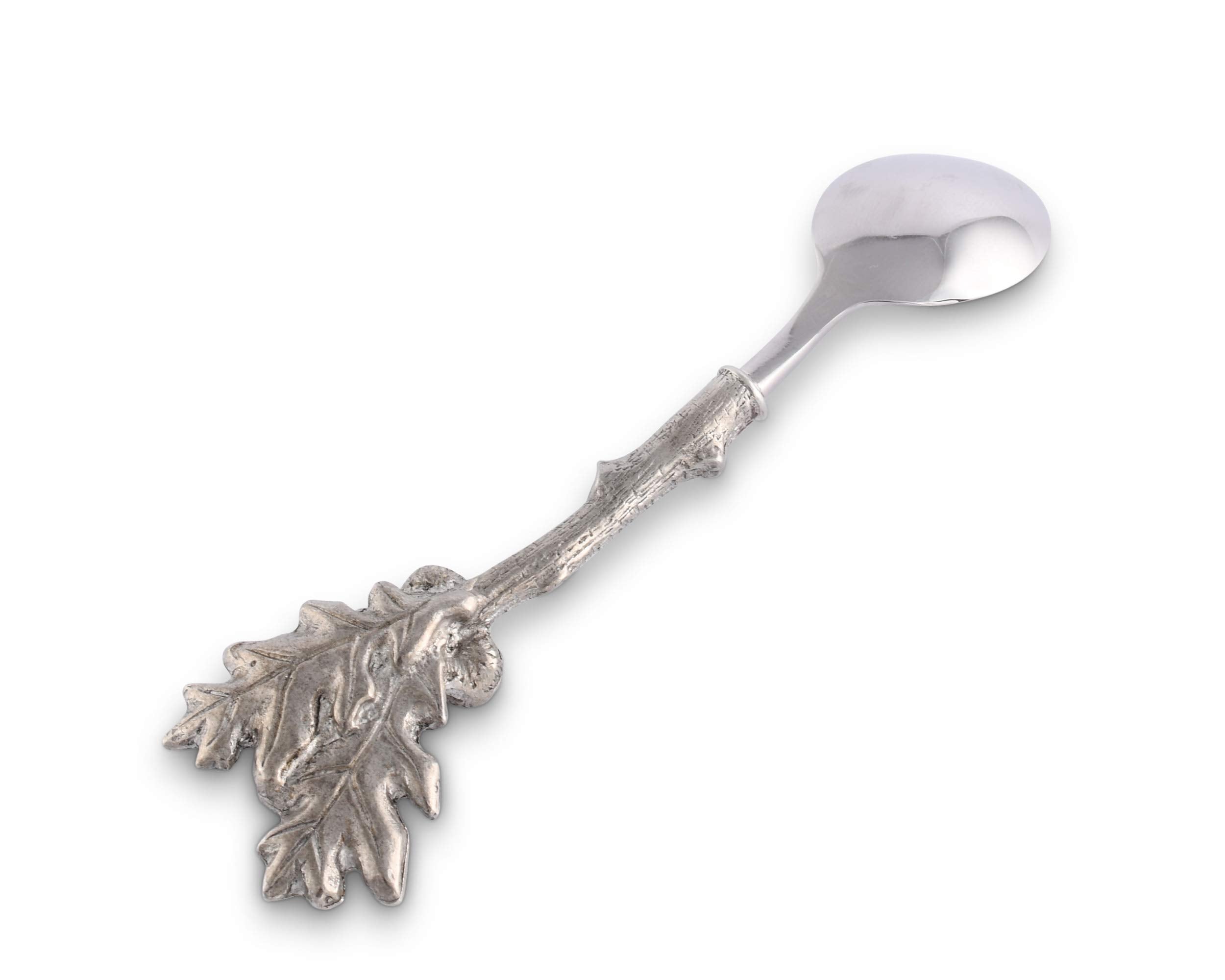 Vagabond House Pewter Acorn & Oak Leaf Jam/Sauce Spoon 5.5 Inch Long