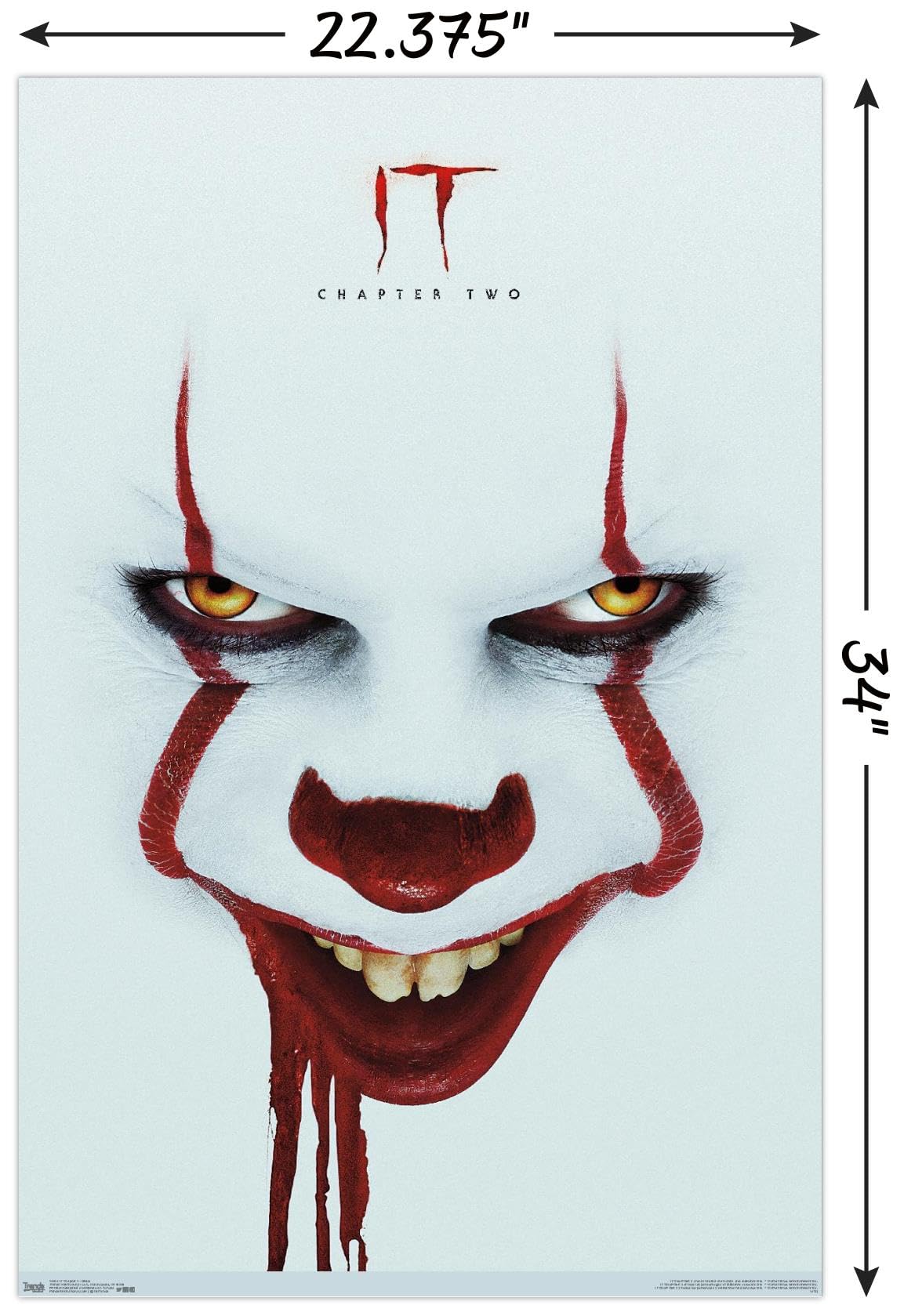 Trends International It: Chapter 2 - Smile One Sheet Wall Poster, 22.375'' X 34'', Unframed Version