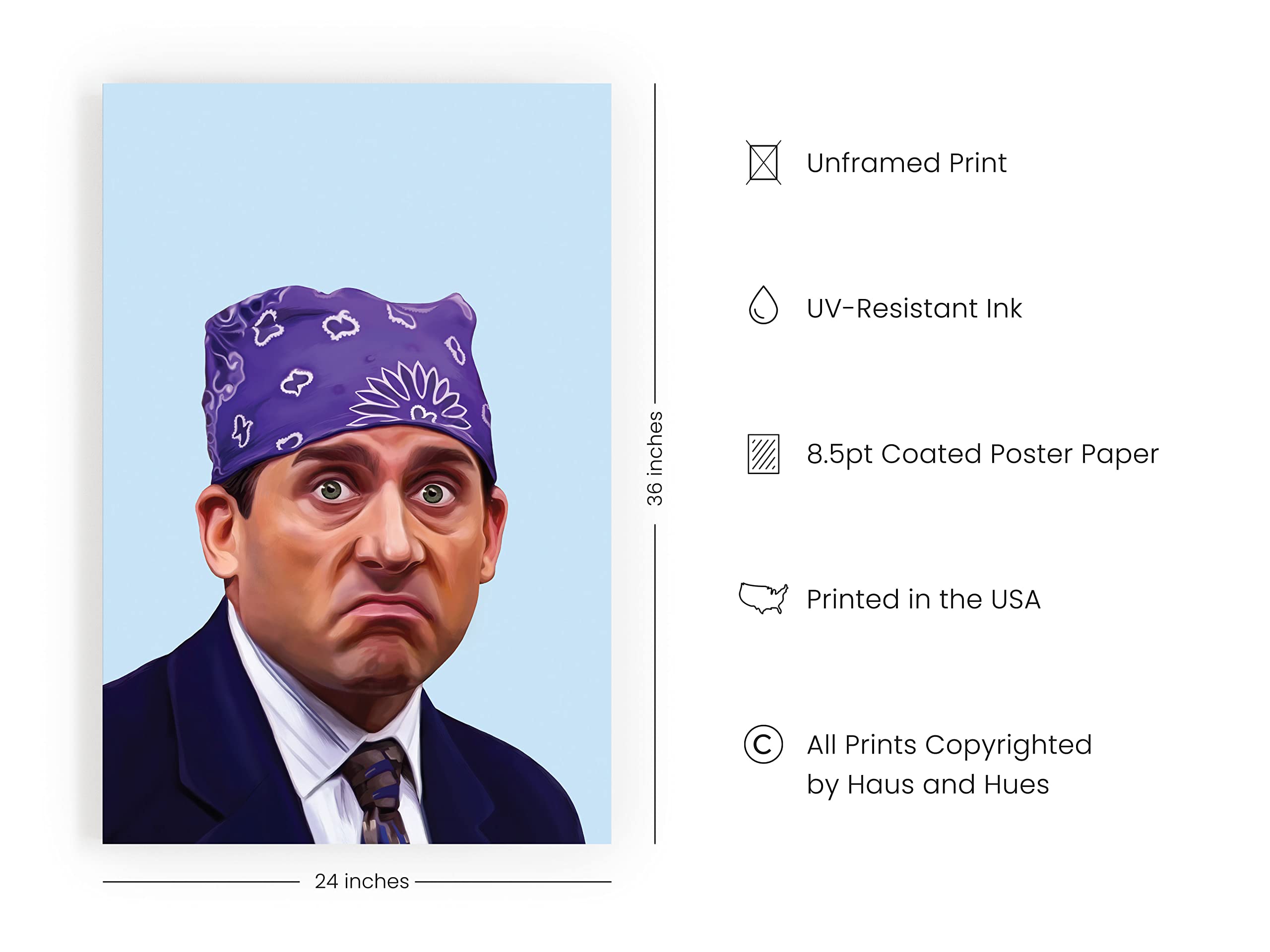 Haus And Hues Michael Scott The Office Poster - The Office Merchandise The Office Posters For Guys The Office Wall Art Posters P