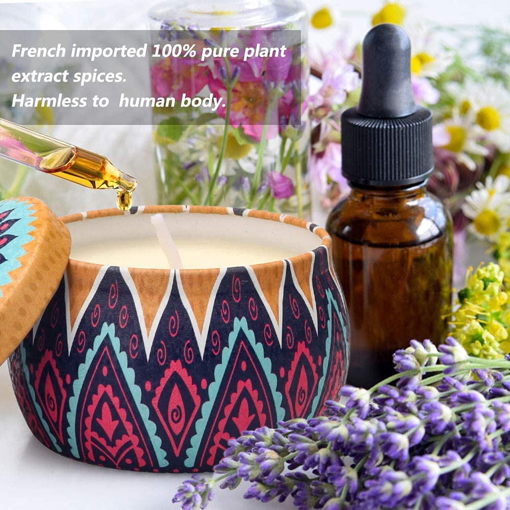 Aromatherapy Candle Comes with Rich fragrances and Beautiful Package.They are Appropriate for Any Holiday or Special Event,Such