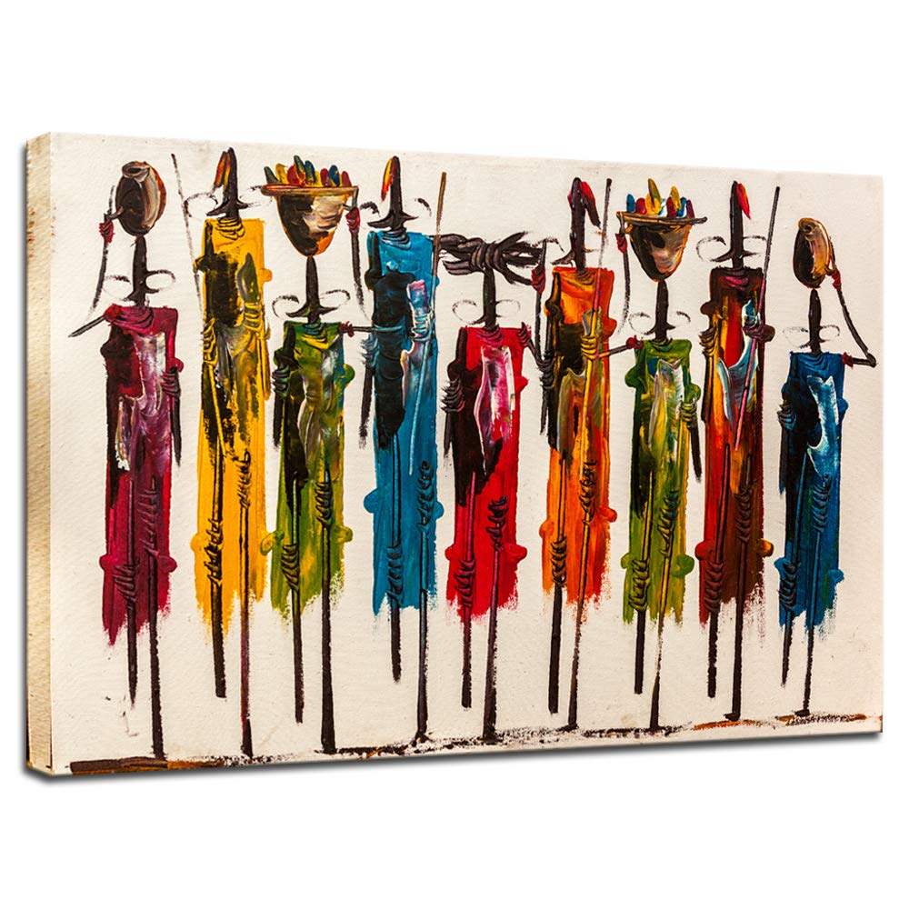 Biuteawal African American Wall Art Indian Woman Decor Photo Paintings Abstract Decorative Artwork For Home Bedroom Bathroom Fra