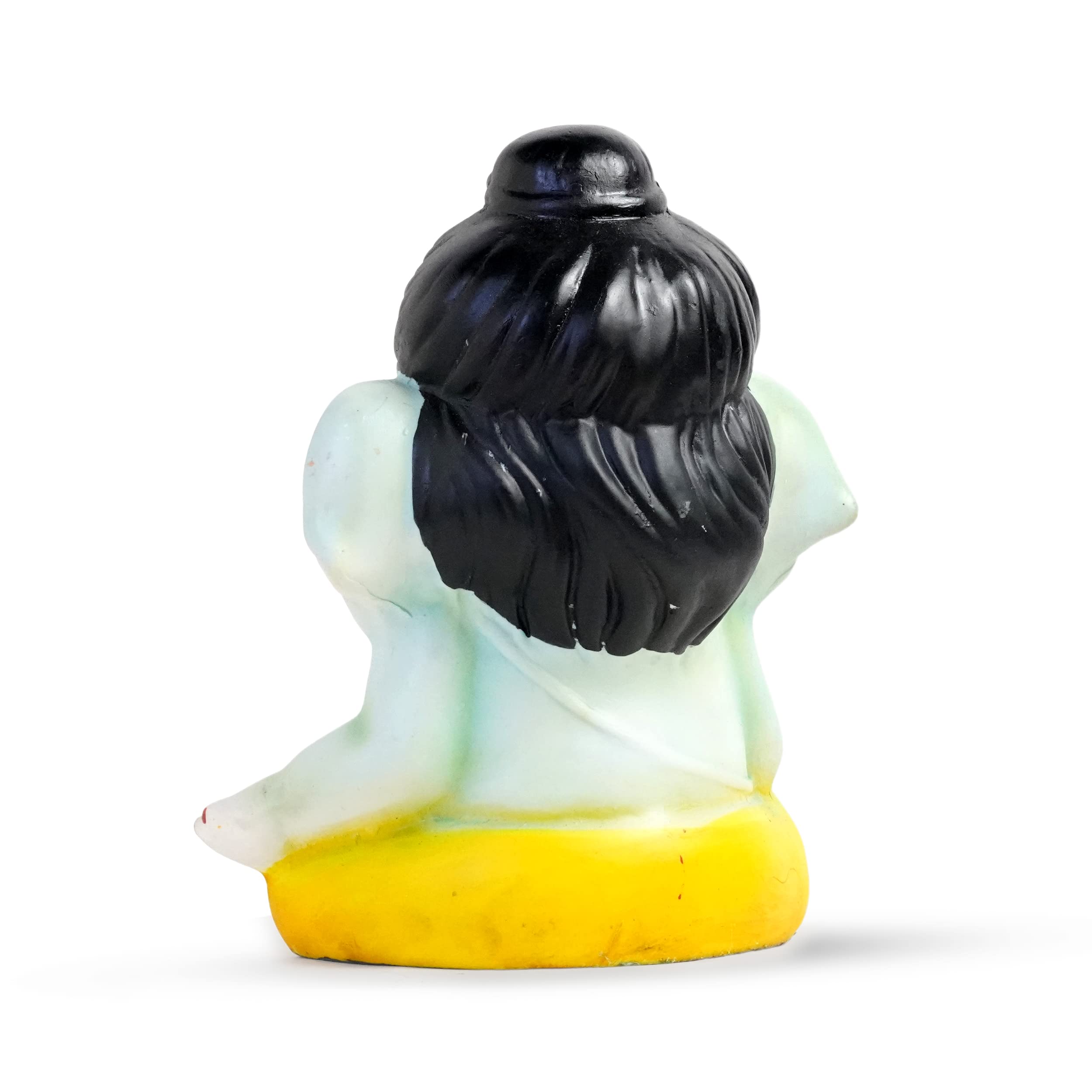 Lupaava Lord Ganesha Idol | Ganesh Ganpati Bappa Idol For Car Dashboard | Living Room (13 X 10 X 16 Cm, Polyresin, Green)