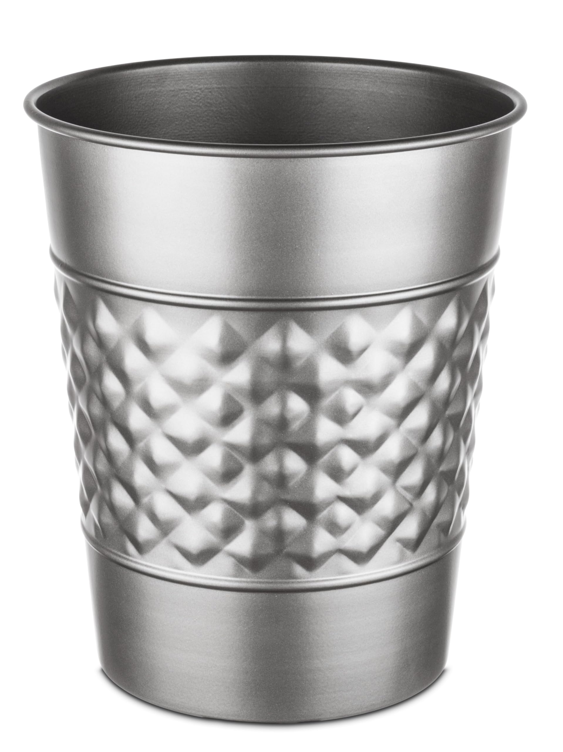 Monarch Abode Handcrafted Metal Wastebasket Trash Can For Home Office Bedroom, Decorative Wastebasket, Modern Bathroom Decor, Du