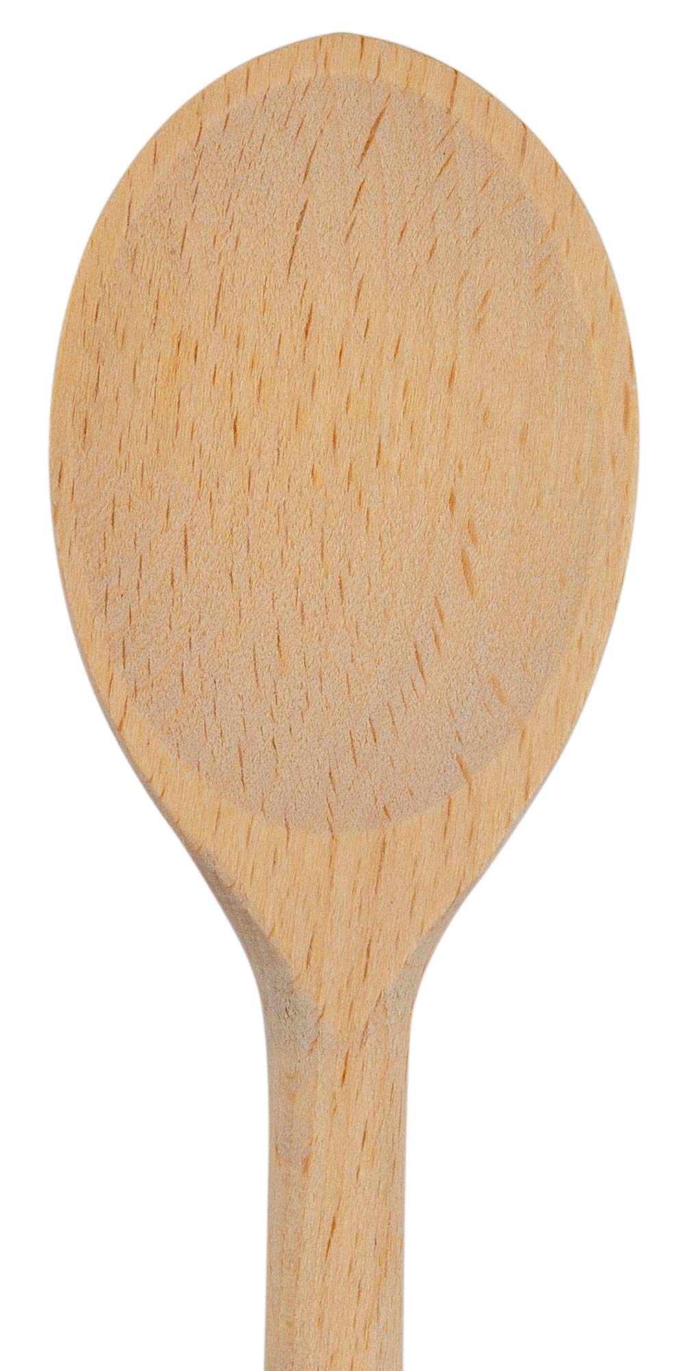 12 Inch Long Wooden Spoon Set By Bicb | Natural Beechwood Mixing Spoons For Baking, Cooking & Stirring | Set Of 4 Long Wooden Sp