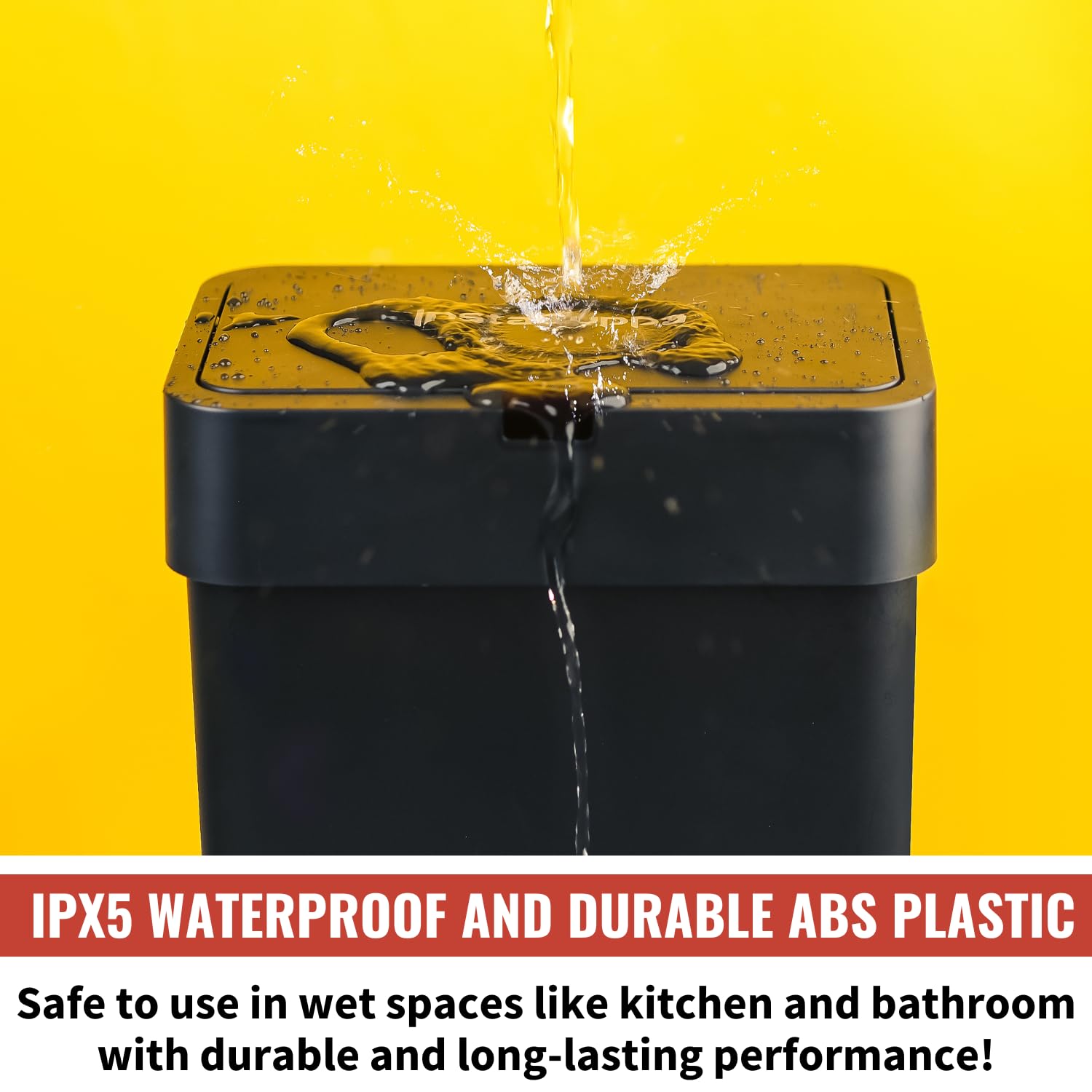 Instacuppa Automatic Touchless Motion Sensor Dustbin  Quick Open, Soft Close Lid, Ipx5 Waterproof, Sleek Design For Kitchens, Ba