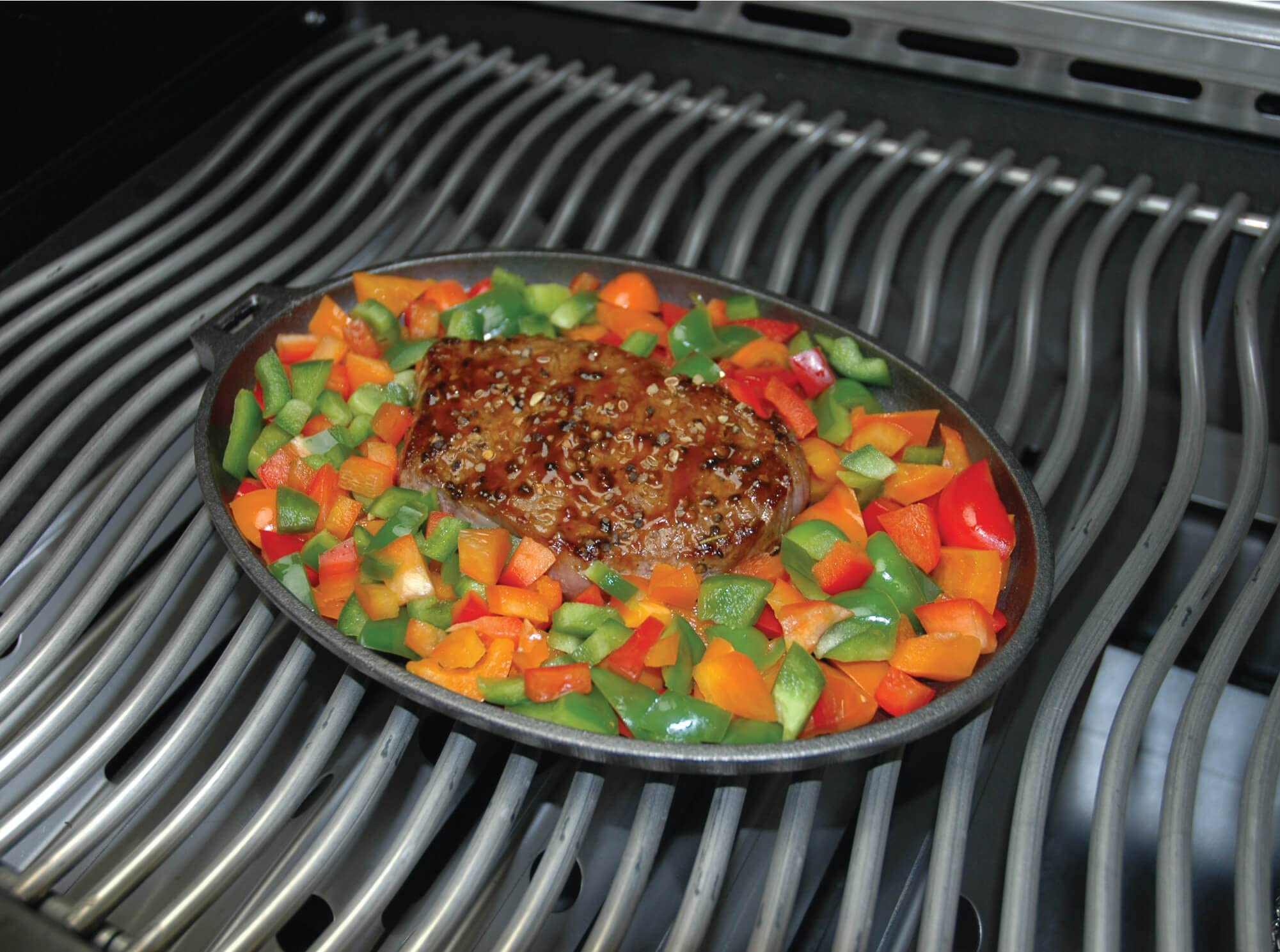 Napoleon 56003 Cast Iron Skillet Grill Accessory, 41 Inches Long