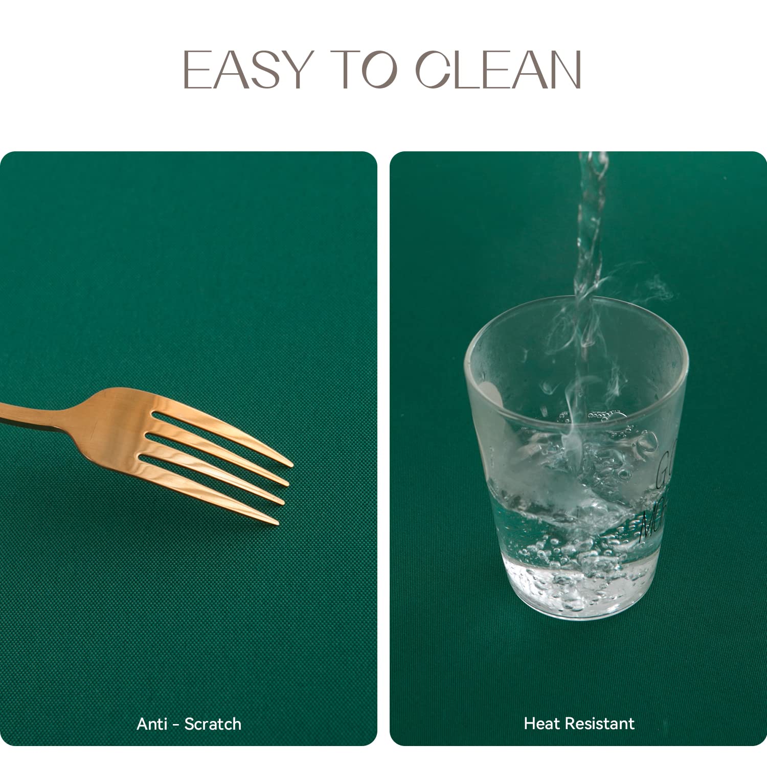 Romanstile Christmas Round Tablecloth, 2 Pack 70 Inch, Stain And Wrinkle Resistant Washable Polyester Table Cover For Dining Tab