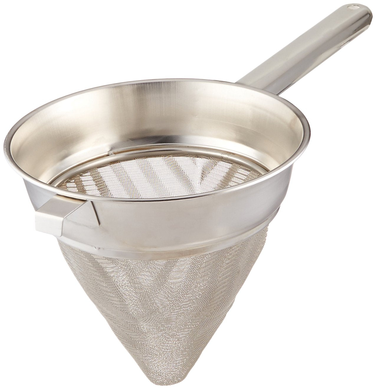 Winco Bouillon Strainer, 8-Inch Diameter, Extra Fine Mesh, Medium, Stainless Steel