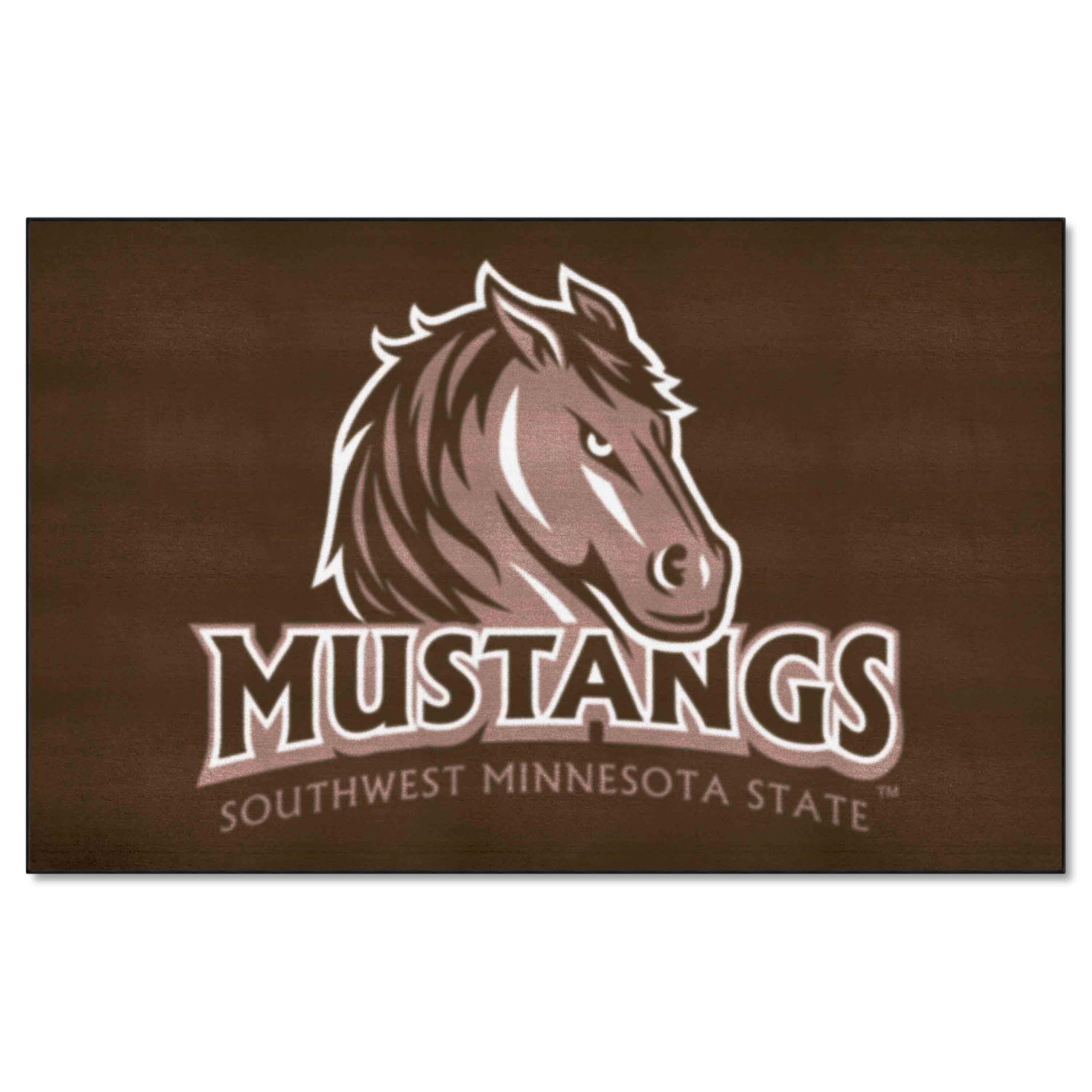 FANMATS 14080 Southwest Minnesota State Mustangs Ulti-Mat Rug - 5ft. x 8ft. | Sports Fan Area Rug, Home Decor Rug and Tailgating