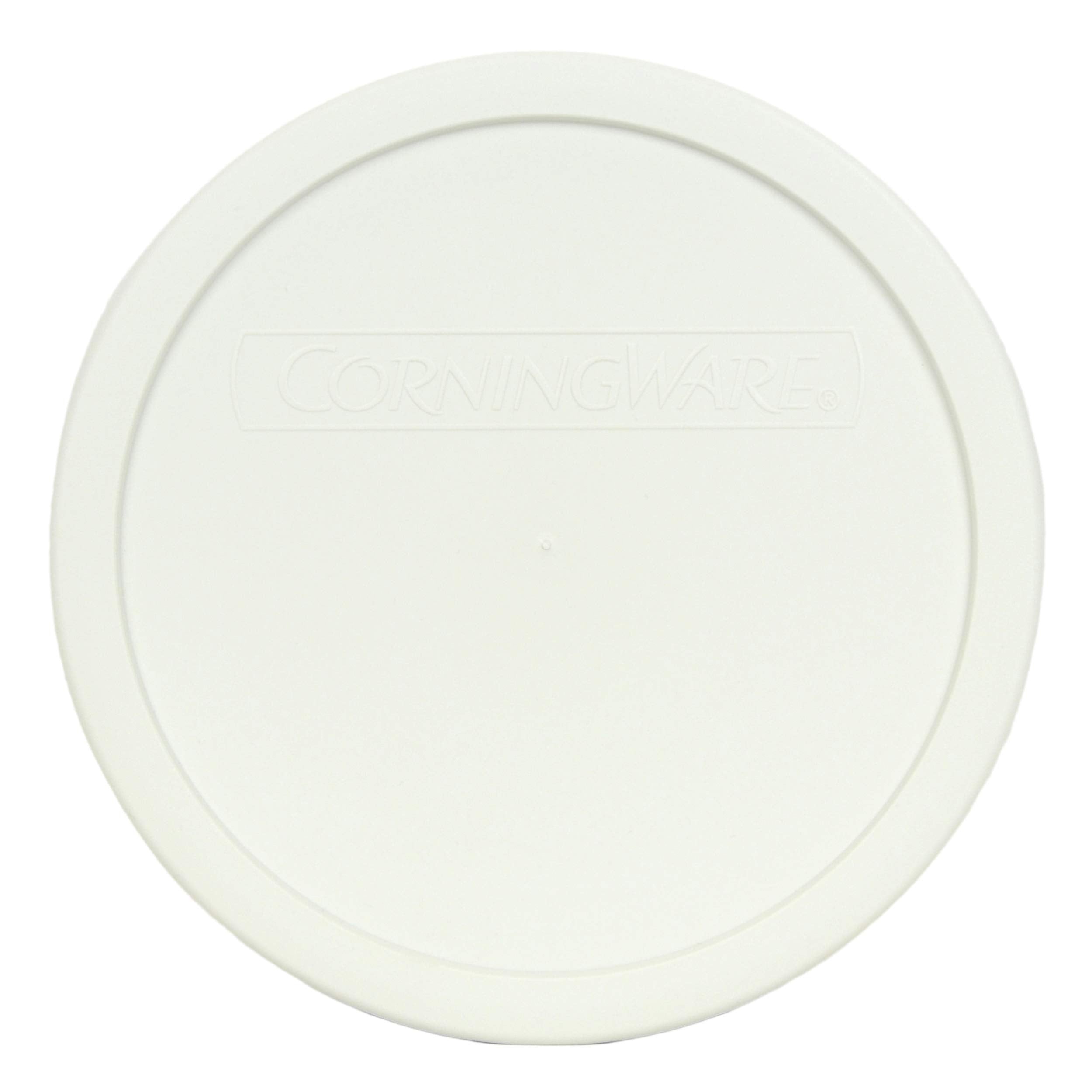 Corningware (1) Fs-1-Pc 2.5Qt French White Lid And (1) F-5-Pc 1.5Qt French White Lid