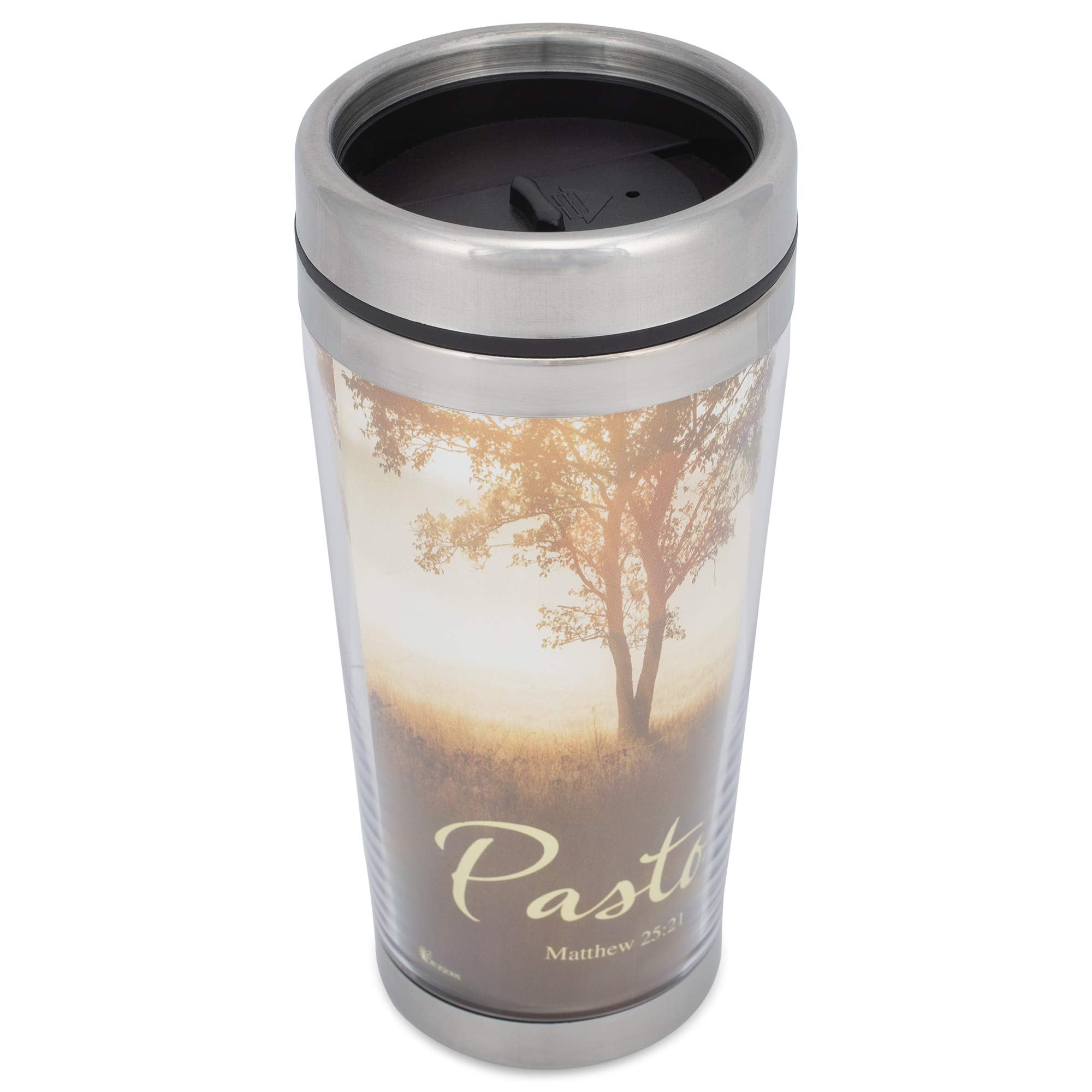 Pastor Nature Scene 16 Oz. Stainless Steel Insulated Travel Mug With Lid