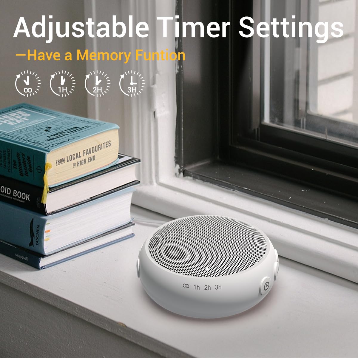 Soundme Mini Sleep Sound Machine 30 Soothing Natural Sounds With 36 Volume Control Pink Brown Noise Machine Compact Size Travel