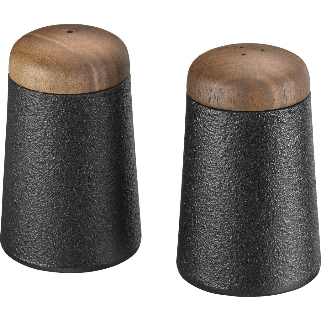 Skeppshult Cast Iron & Walnut Shake Salt & Pepper Set