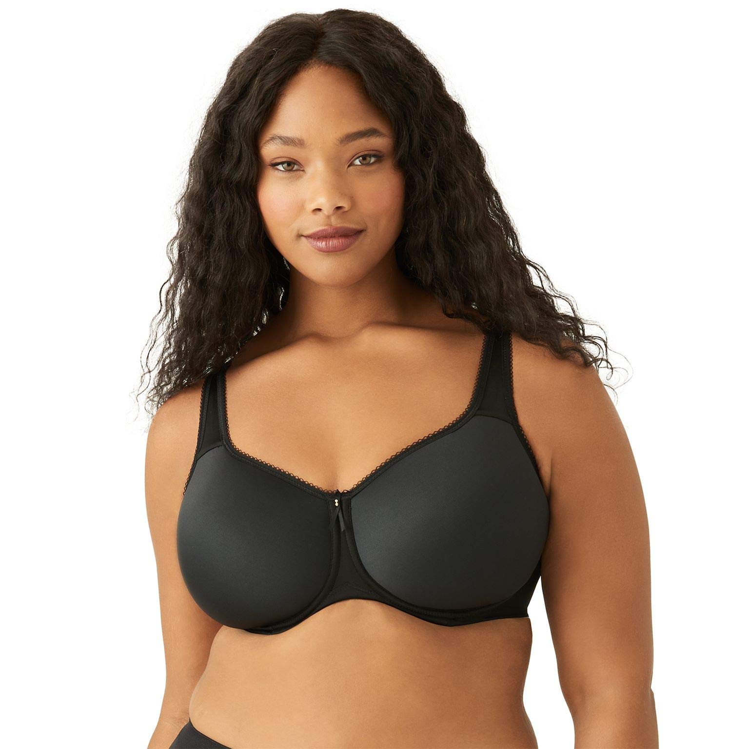 Wacoal Womens Plus-Size Basic Beauty Contour Spacer Bra, Black, 38Ddd