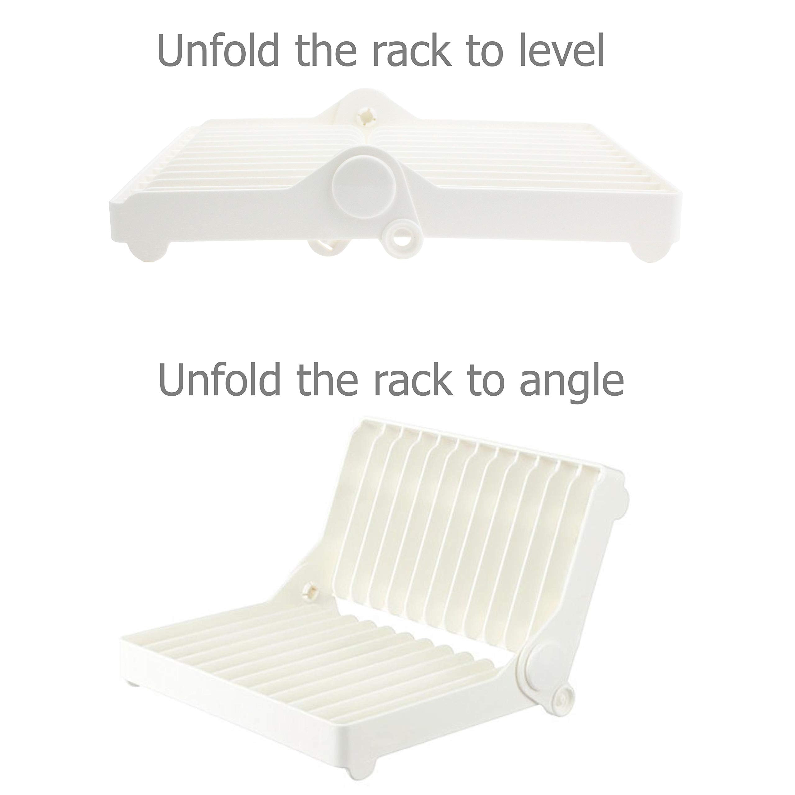 Eiks Foldable Drying Rack For Vegetable Fruit And Tableware, Kitchen Sink Organizer